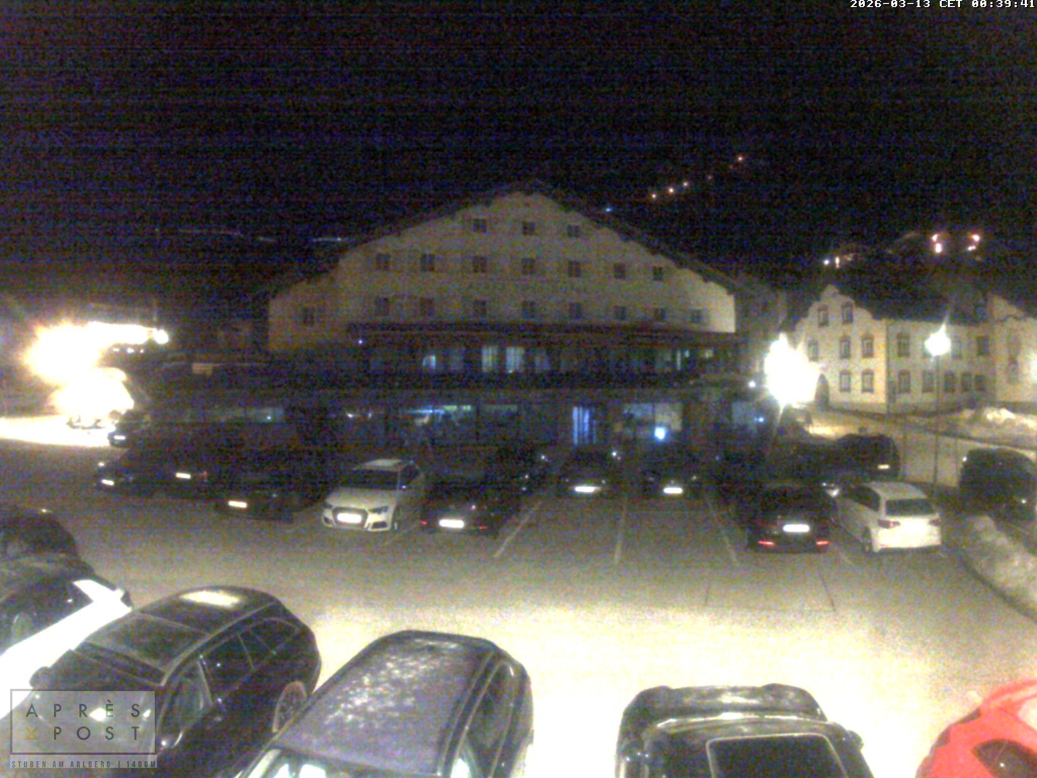Archiv Foto Webcam Stuben am Arlberg - Blick auf das Après Post Hotel