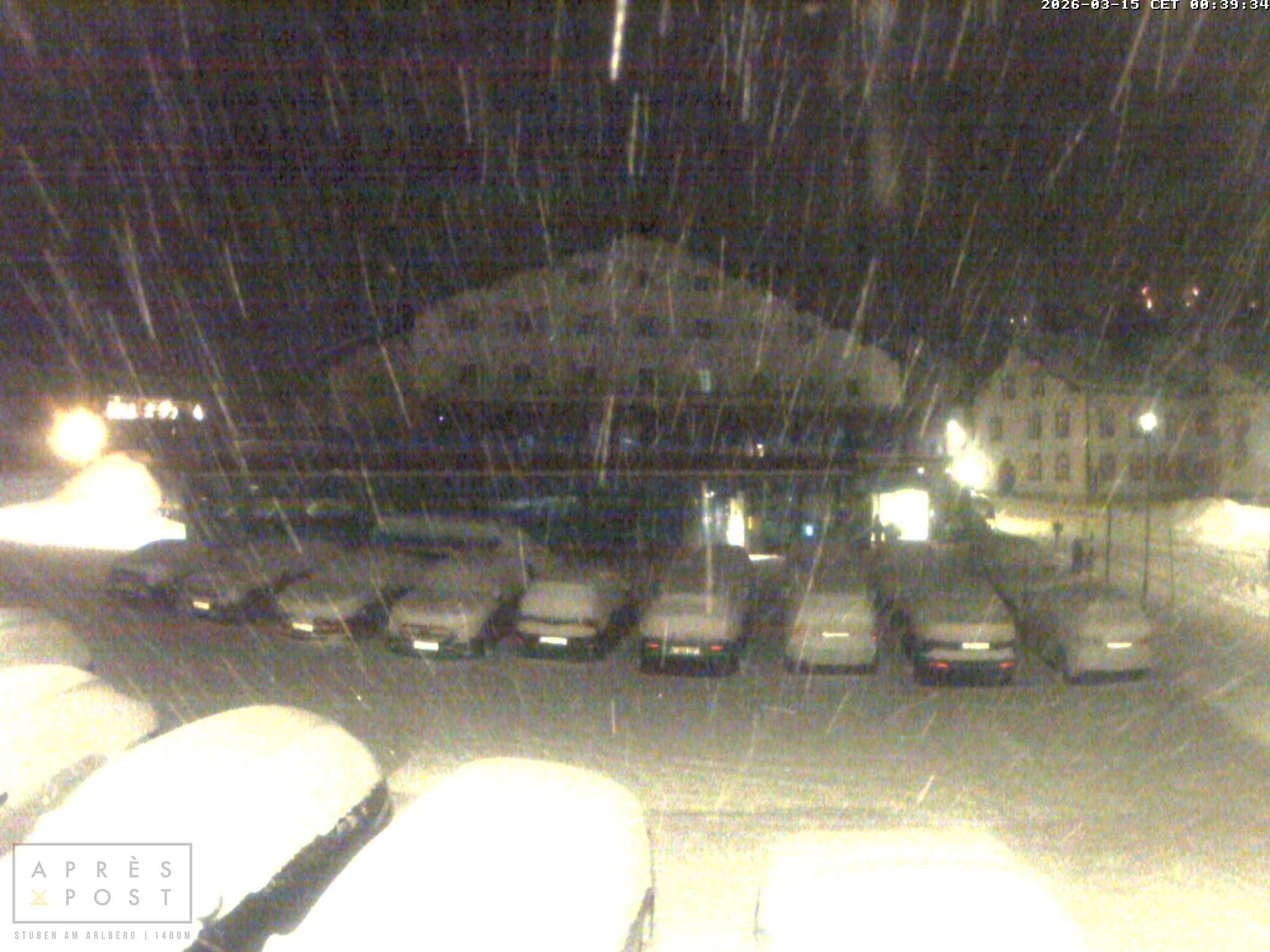 Archiv Foto Webcam Stuben am Arlberg - Blick auf das Après Post Hotel