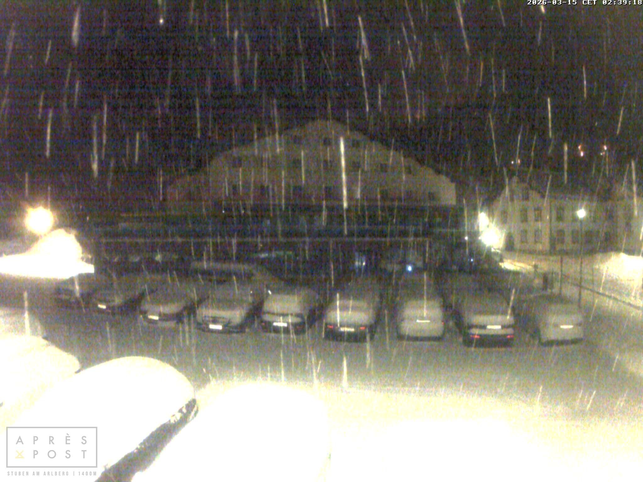 Archiv Foto Webcam Stuben am Arlberg - Blick auf das Après Post Hotel