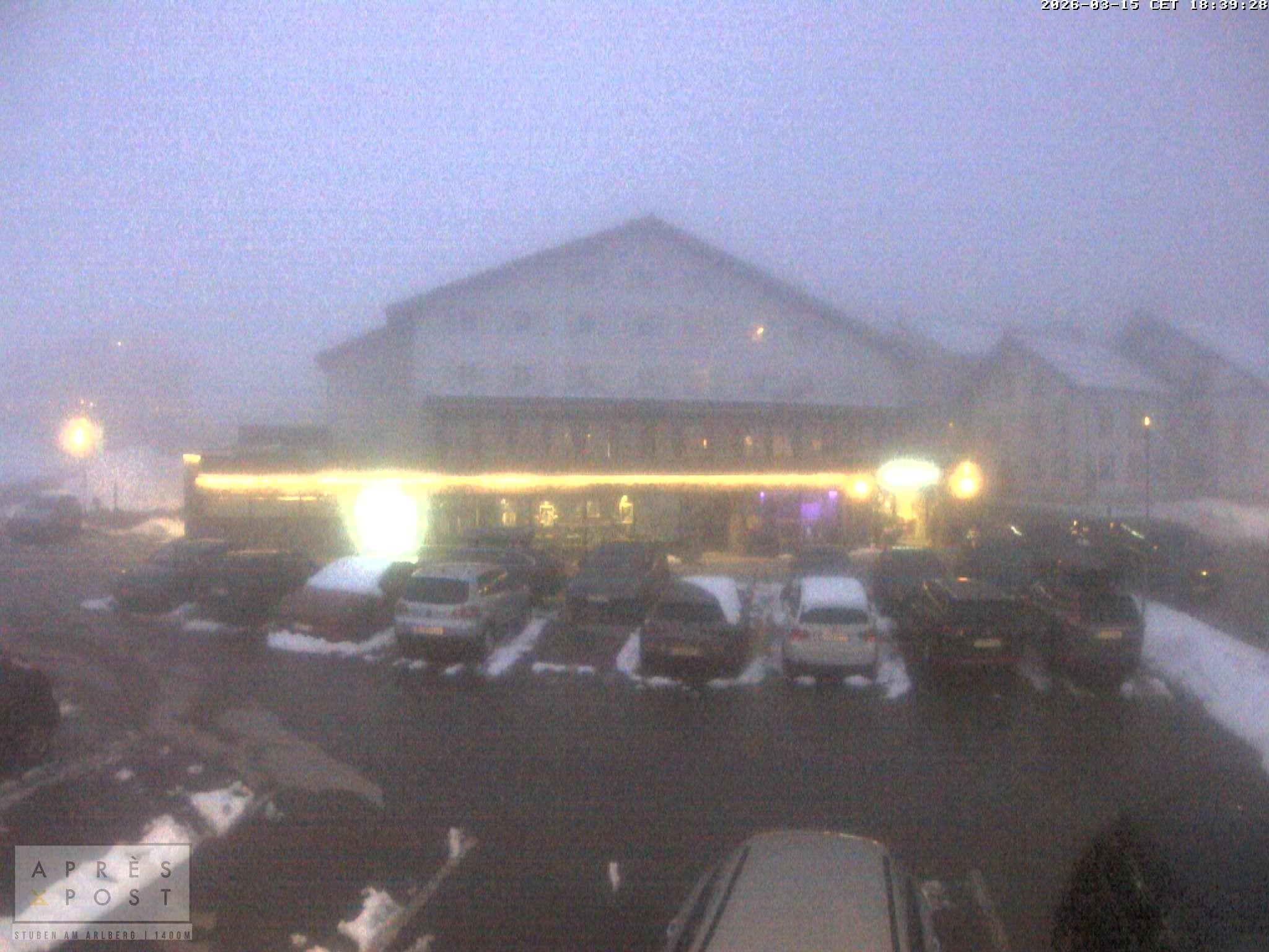 Archiv Foto Webcam Stuben am Arlberg - Blick auf das Après Post Hotel