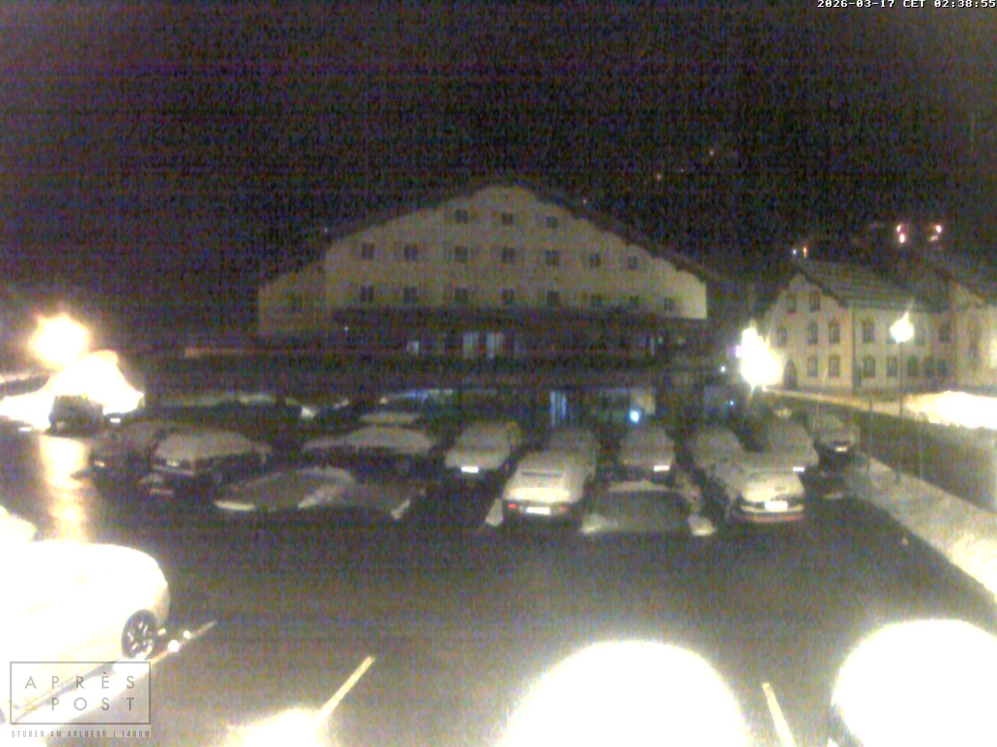 Archiv Foto Webcam Stuben am Arlberg - Blick auf das Après Post Hotel