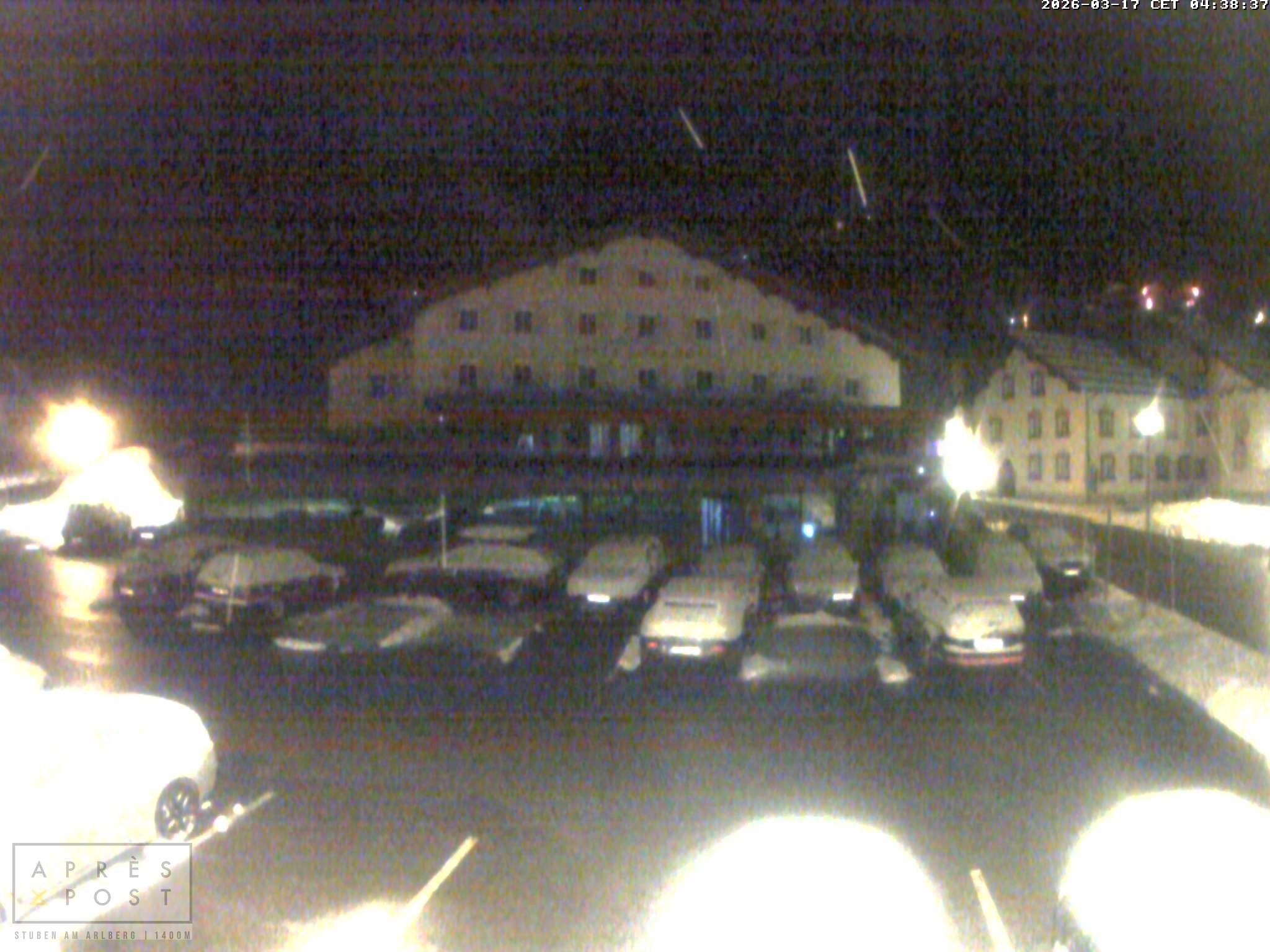Archiv Foto Webcam Stuben am Arlberg - Blick auf das Après Post Hotel