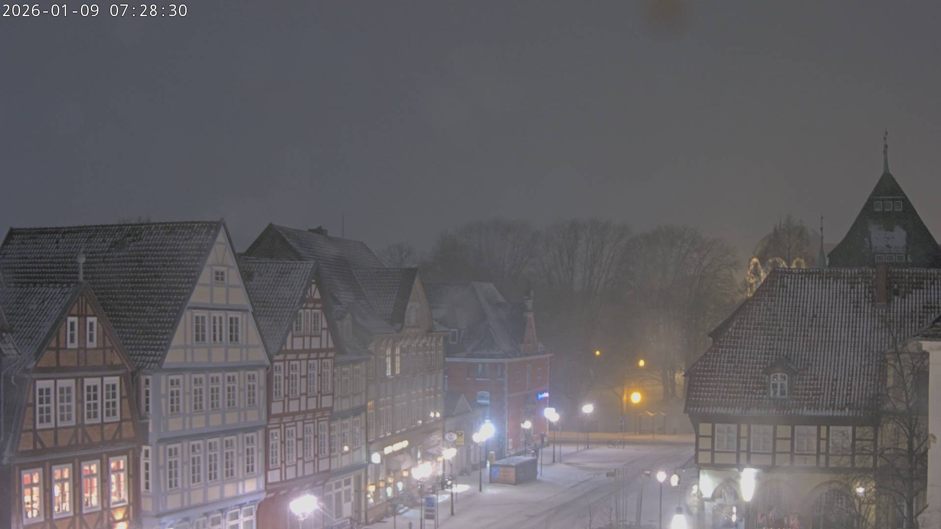 Archiv Foto Webcam Celle: Altes Rathaus und Stechbahn