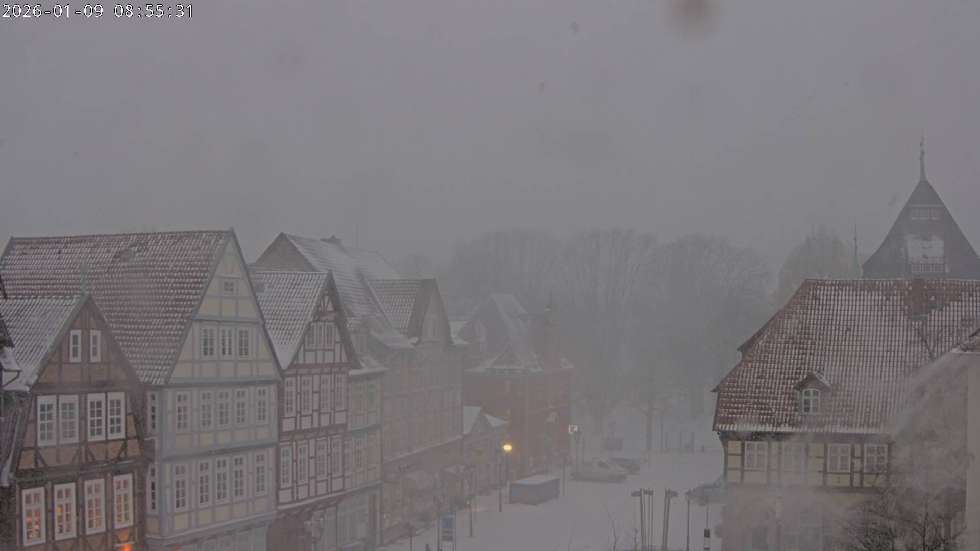 Archiv Foto Webcam Celle: Altes Rathaus und Stechbahn