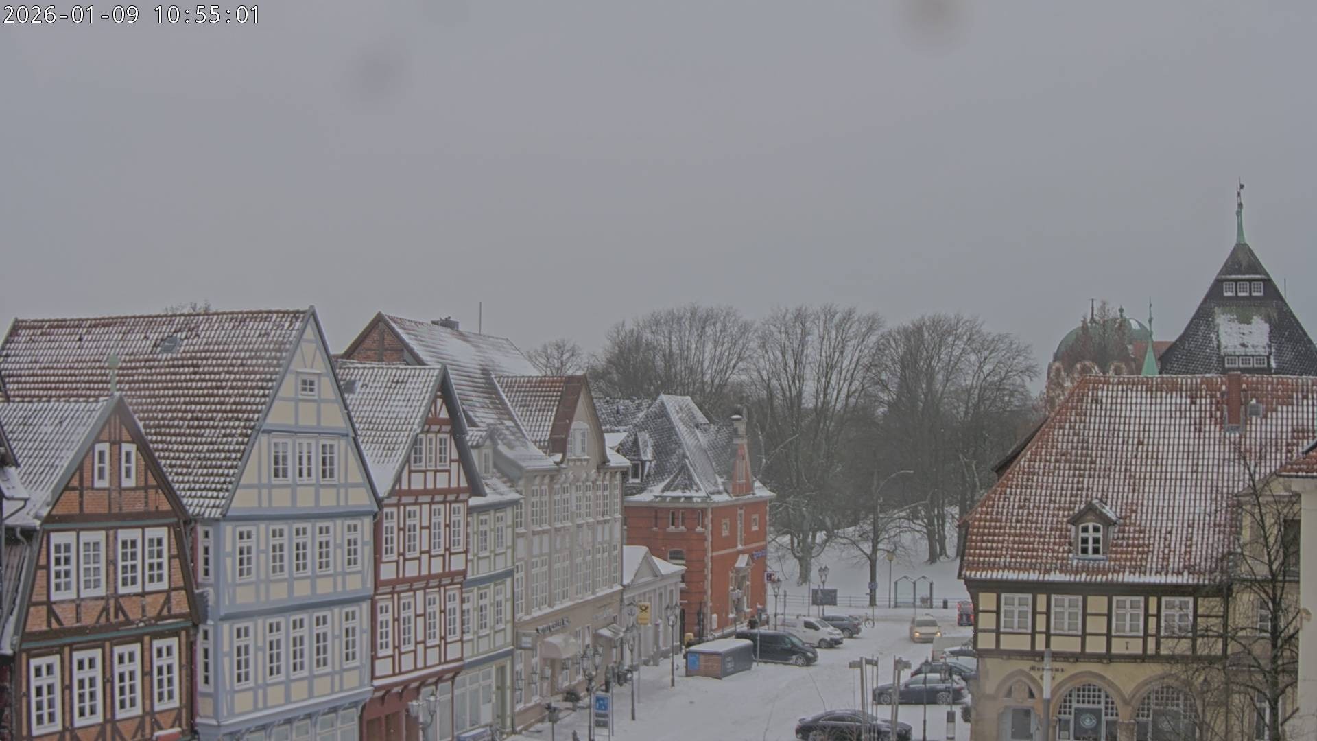 Archiv Foto Webcam Celle: Altes Rathaus und Stechbahn