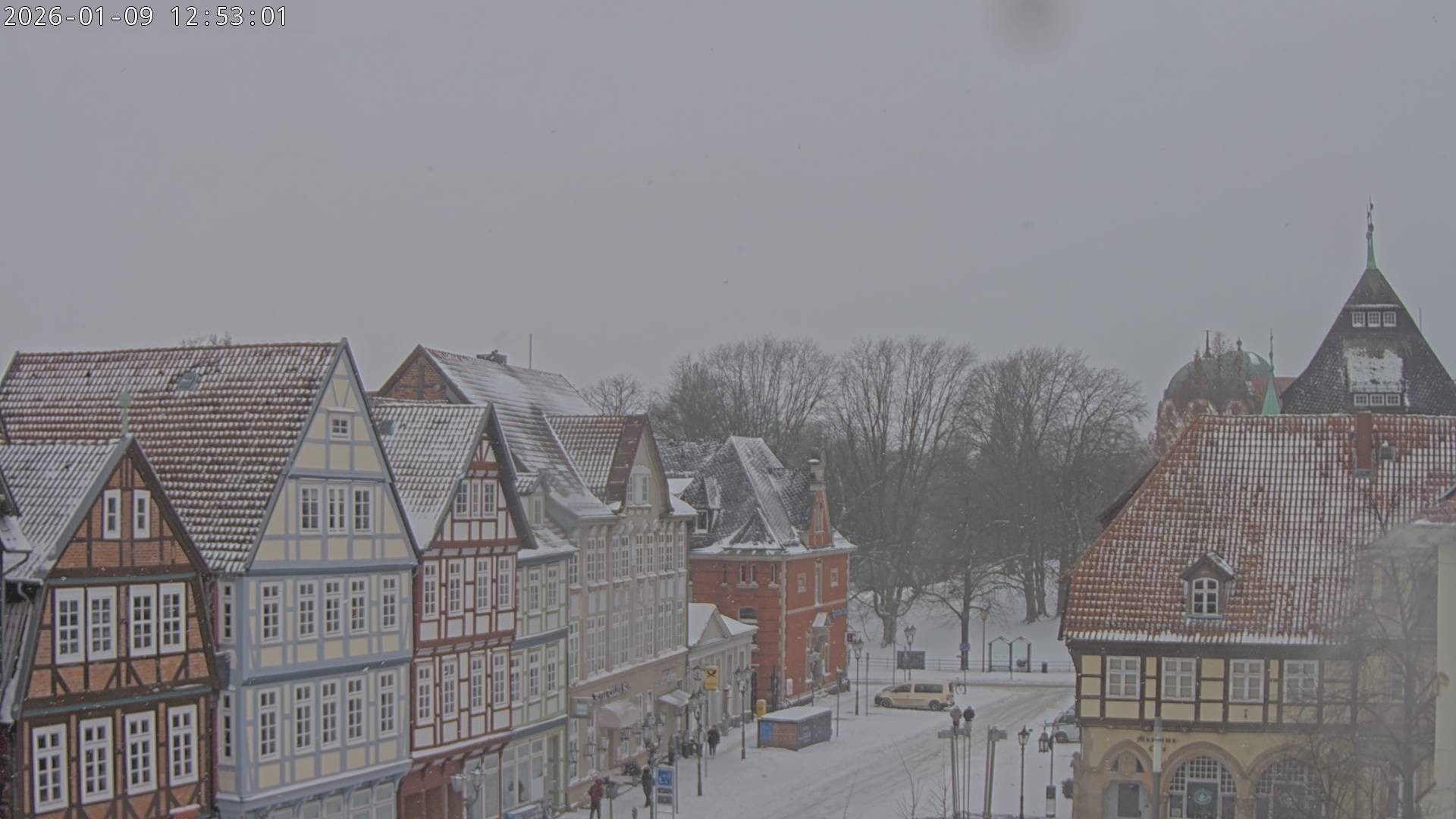 Archiv Foto Webcam Celle: Altes Rathaus und Stechbahn