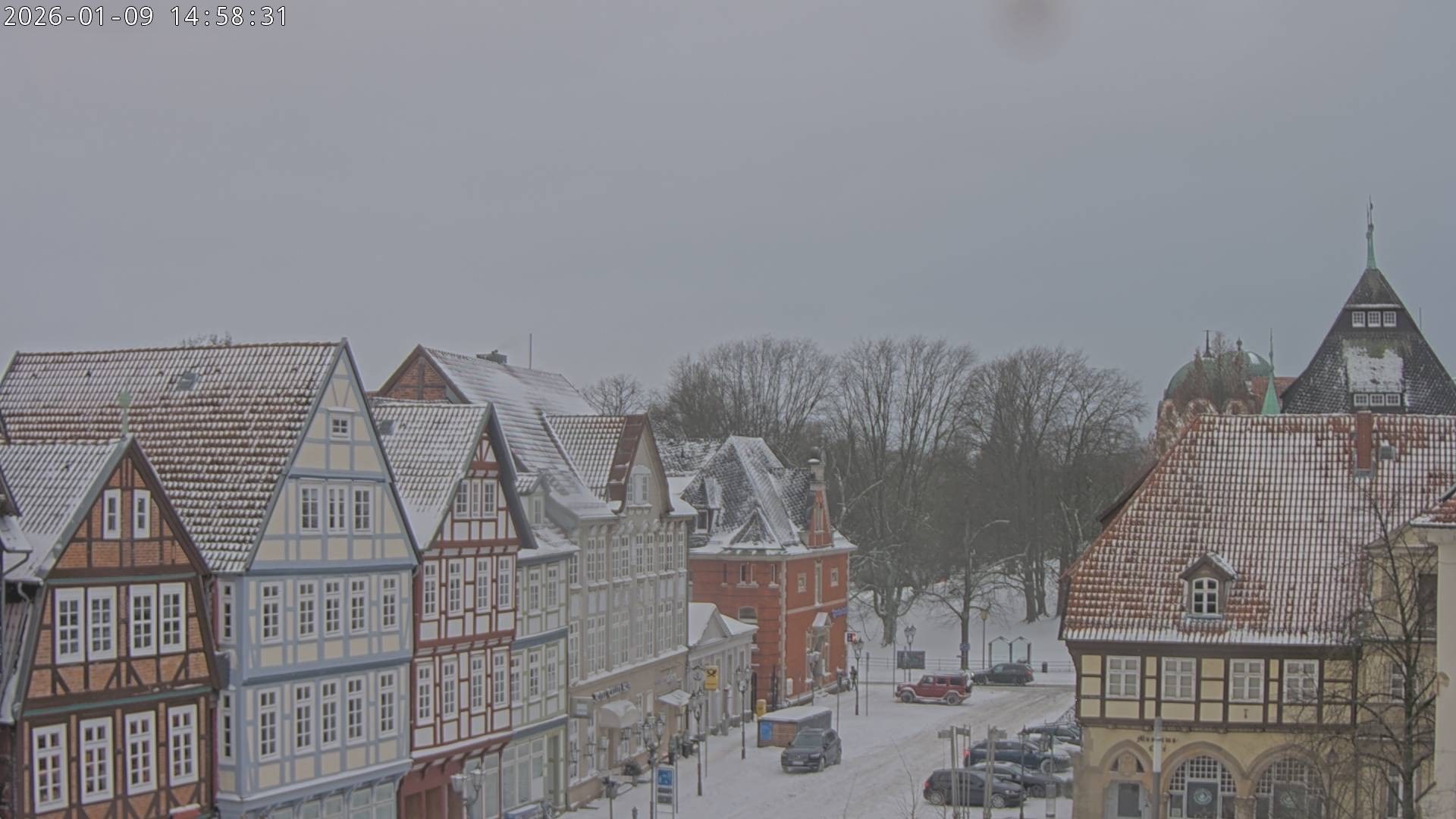 Archiv Foto Webcam Celle: Altes Rathaus und Stechbahn
