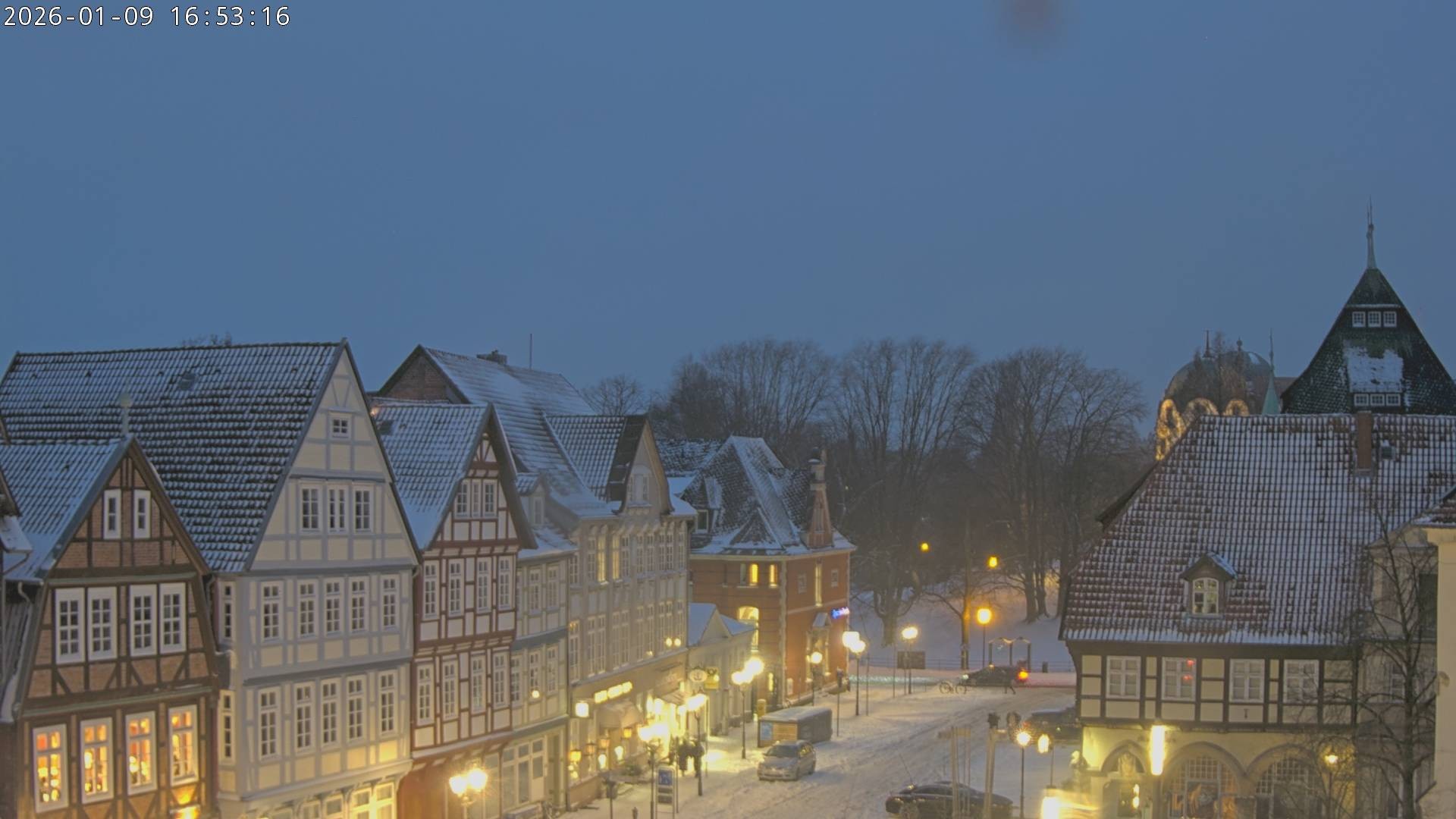 Archiv Foto Webcam Celle: Altes Rathaus und Stechbahn