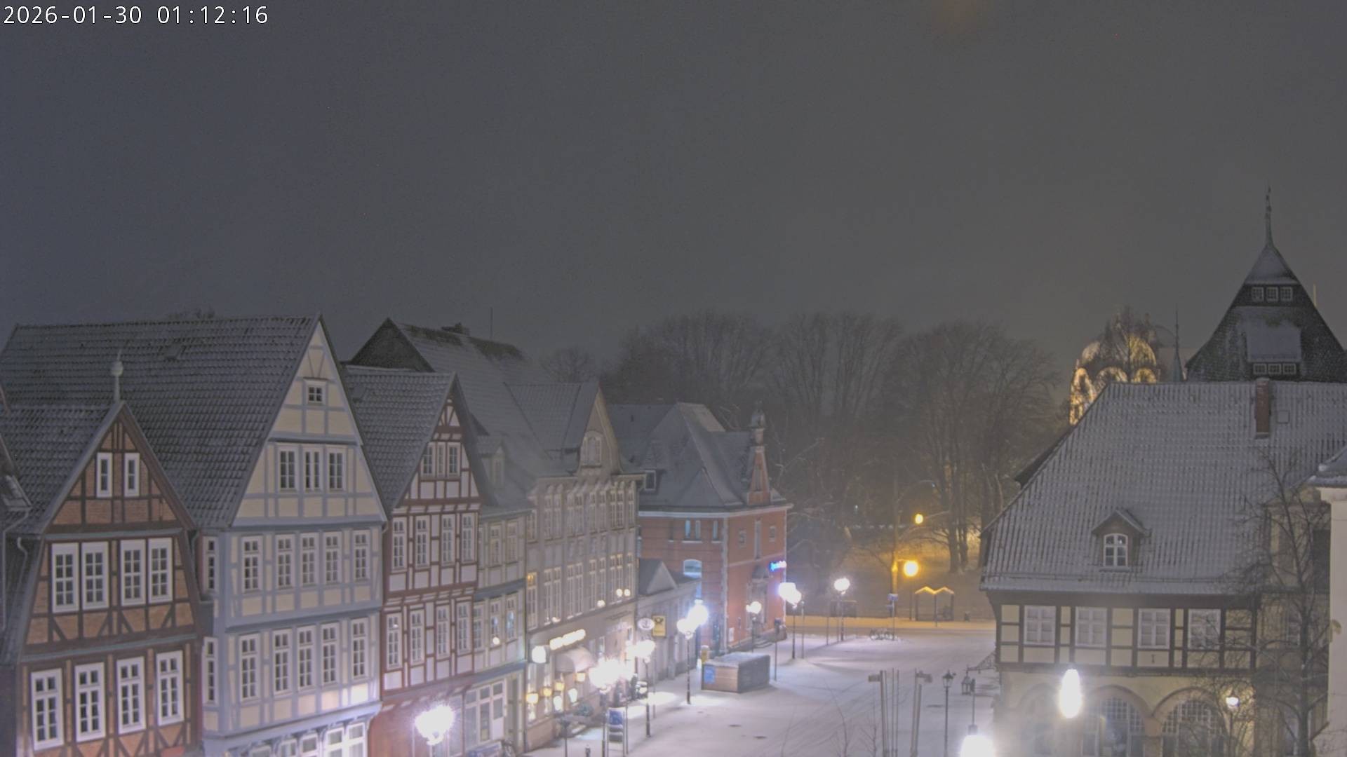 Archiv Foto Webcam Celle: Altes Rathaus und Stechbahn