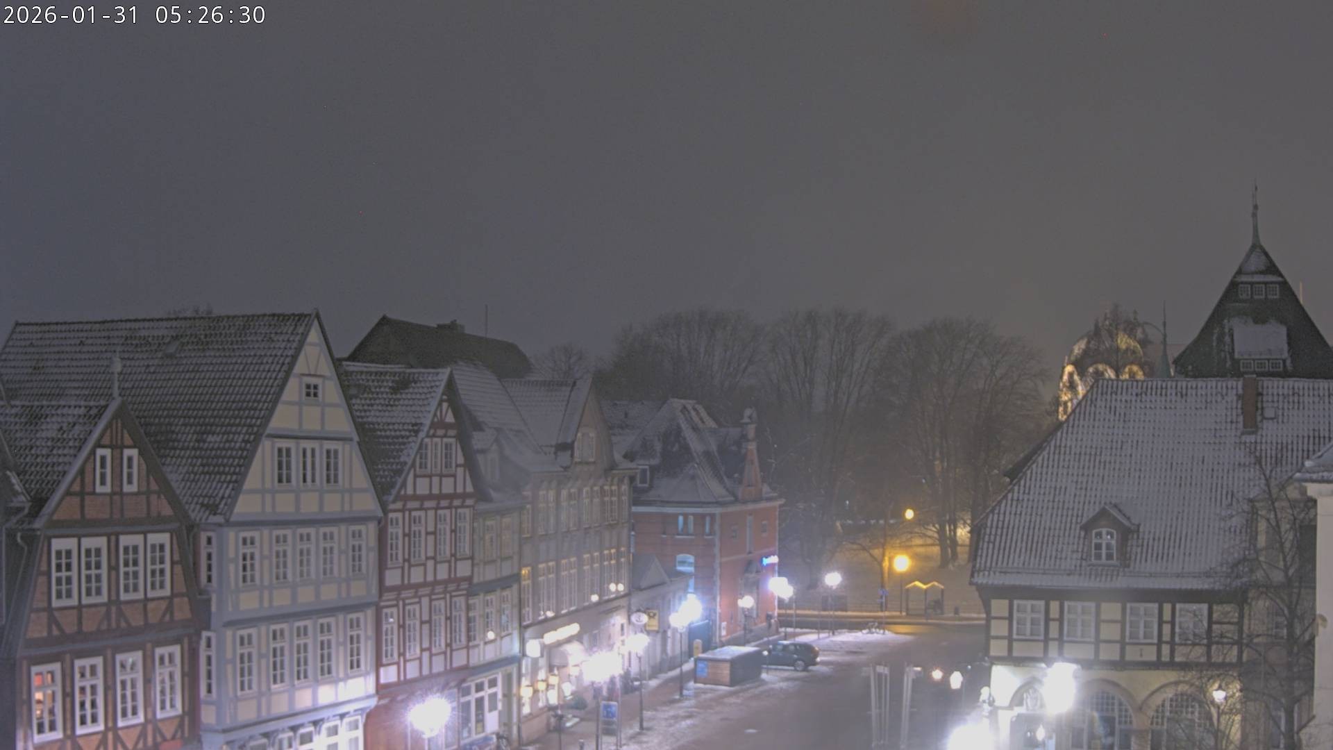 Archiv Foto Webcam Celle: Altes Rathaus und Stechbahn