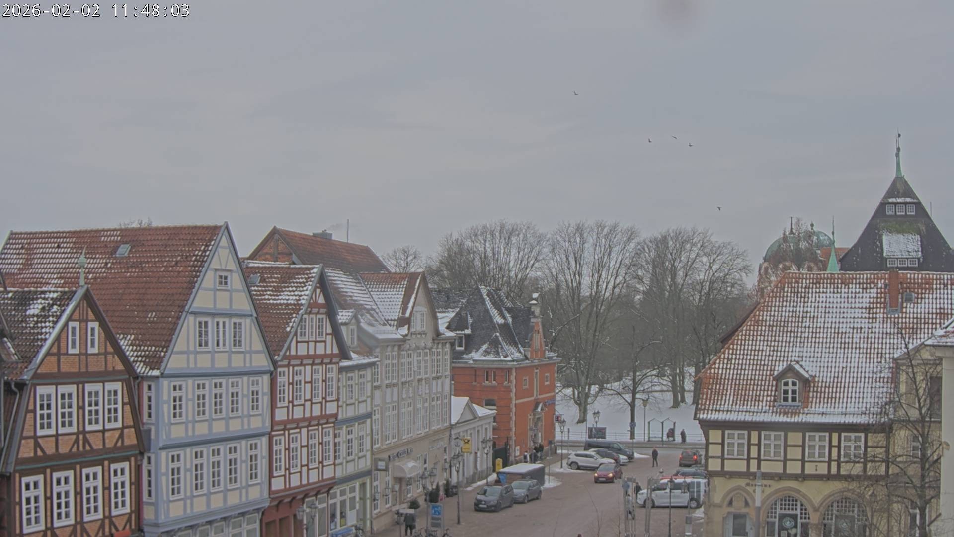Archiv Foto Webcam Celle: Altes Rathaus und Stechbahn