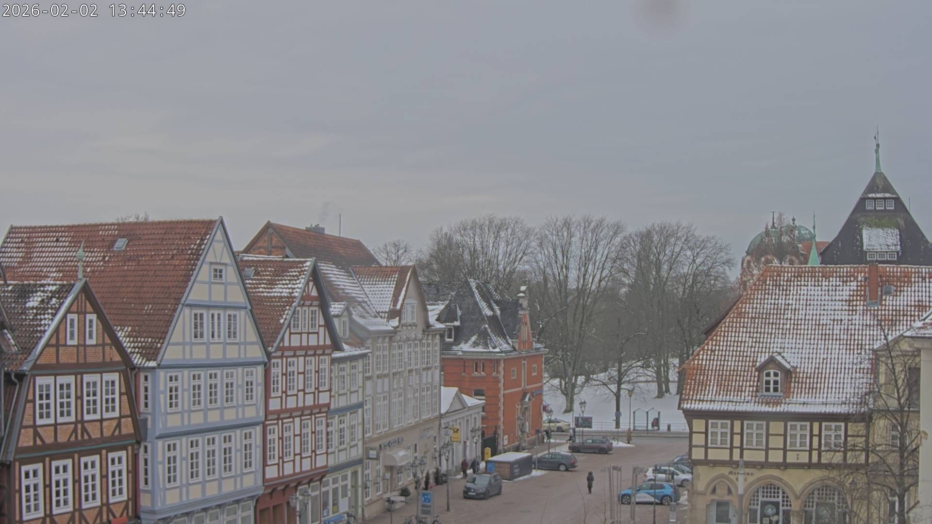 Archiv Foto Webcam Celle: Altes Rathaus und Stechbahn