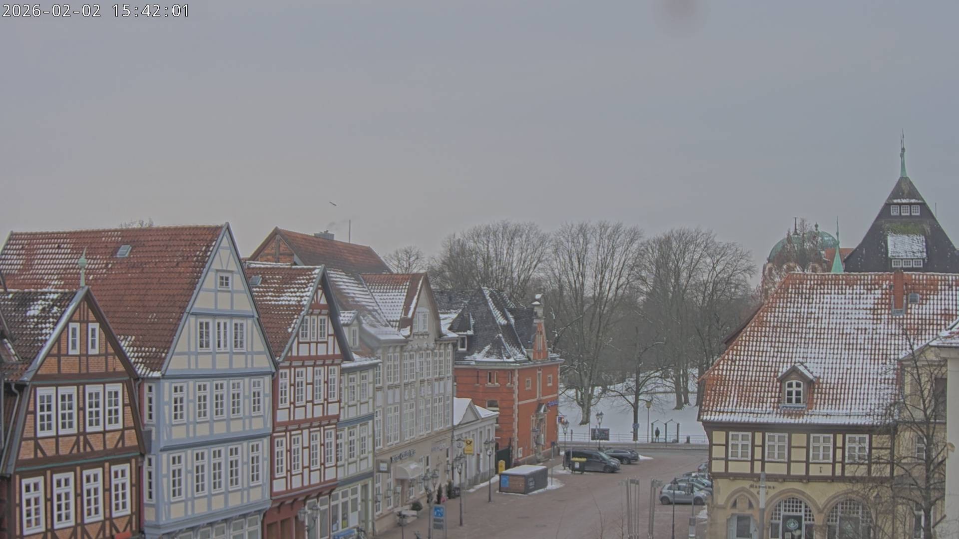 Archiv Foto Webcam Celle: Altes Rathaus und Stechbahn