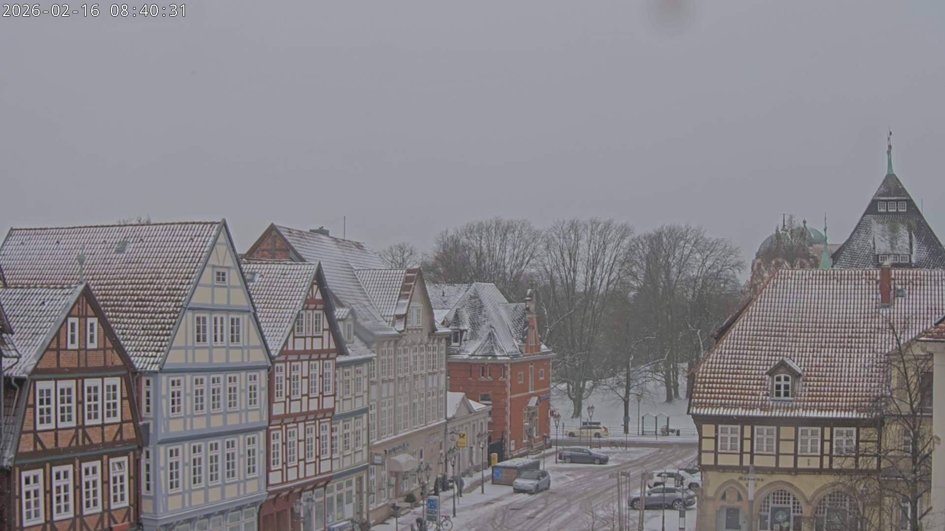 Archiv Foto Webcam Celle: Altes Rathaus und Stechbahn