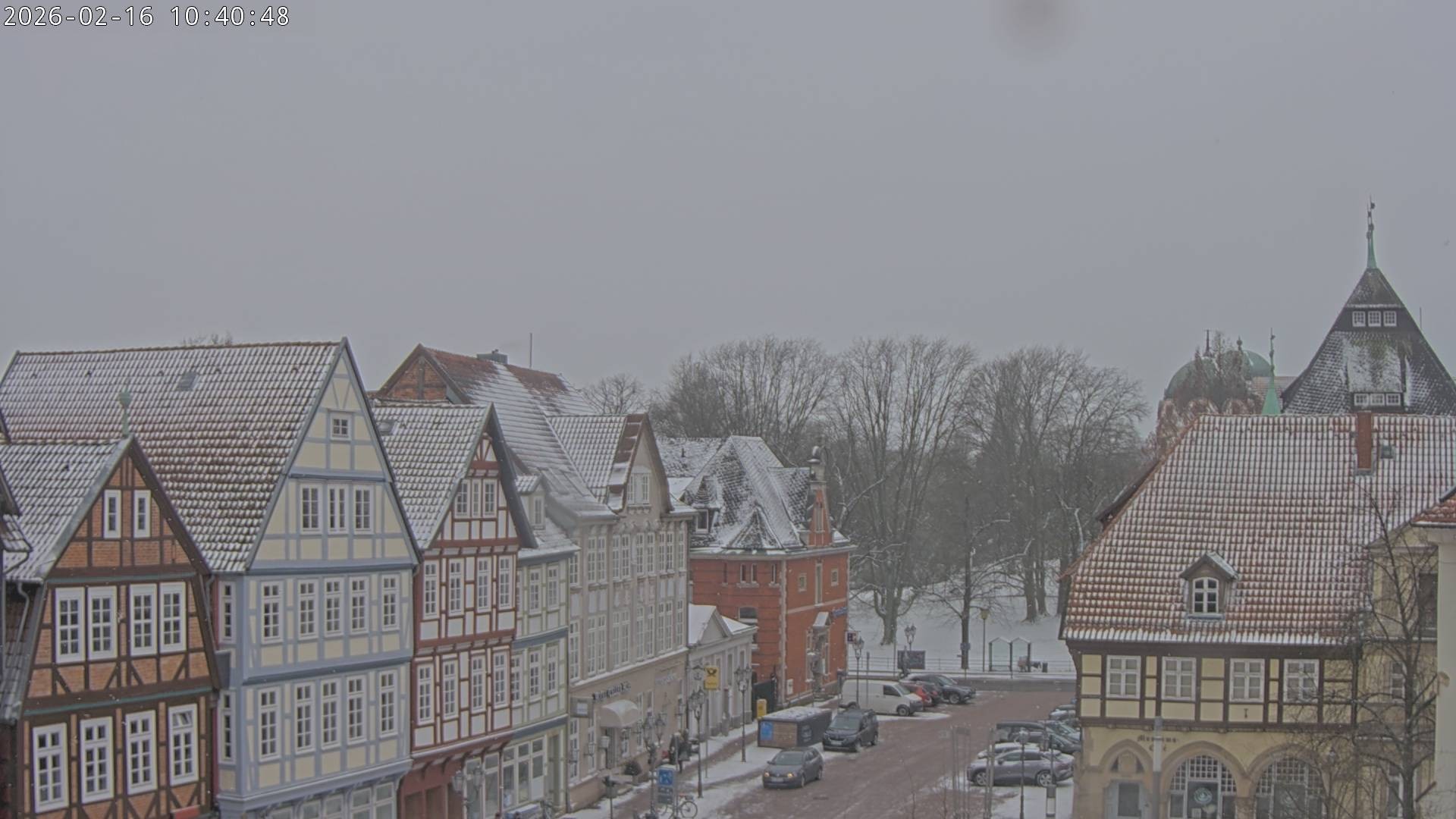 Archiv Foto Webcam Celle: Altes Rathaus und Stechbahn