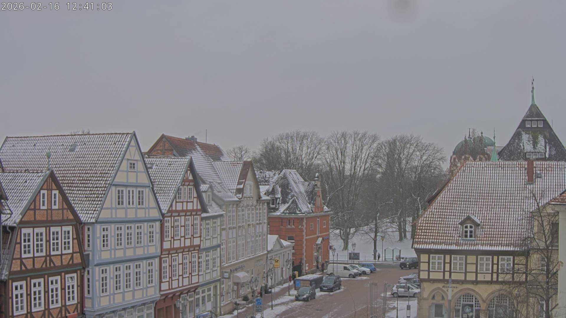 Archiv Foto Webcam Celle: Altes Rathaus und Stechbahn