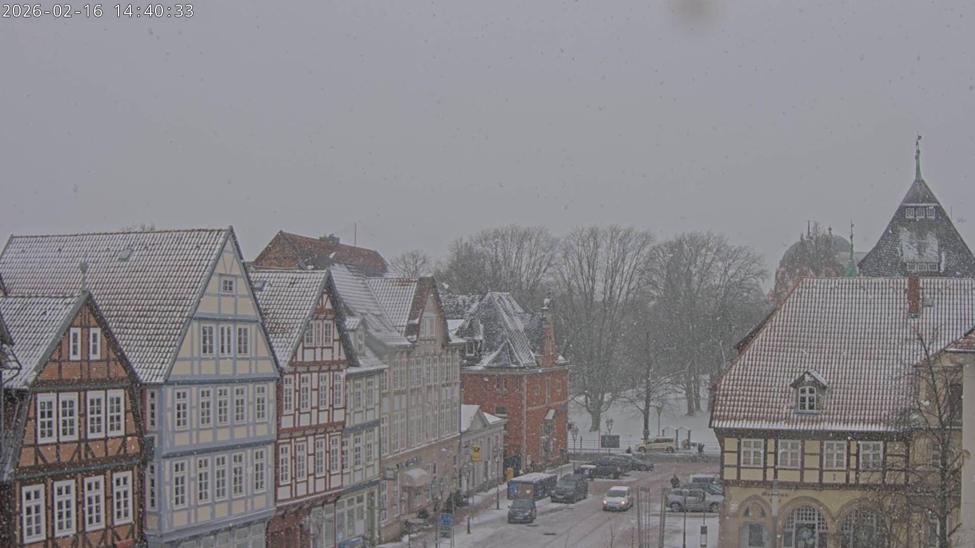 Archiv Foto Webcam Celle: Altes Rathaus und Stechbahn