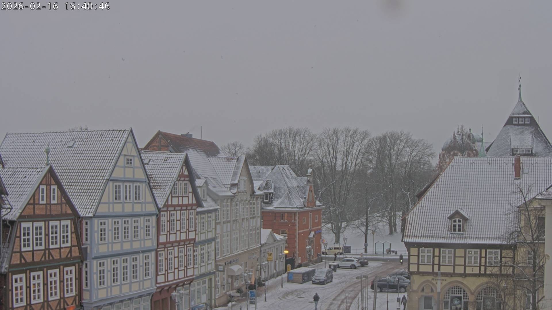 Archiv Foto Webcam Celle: Altes Rathaus und Stechbahn