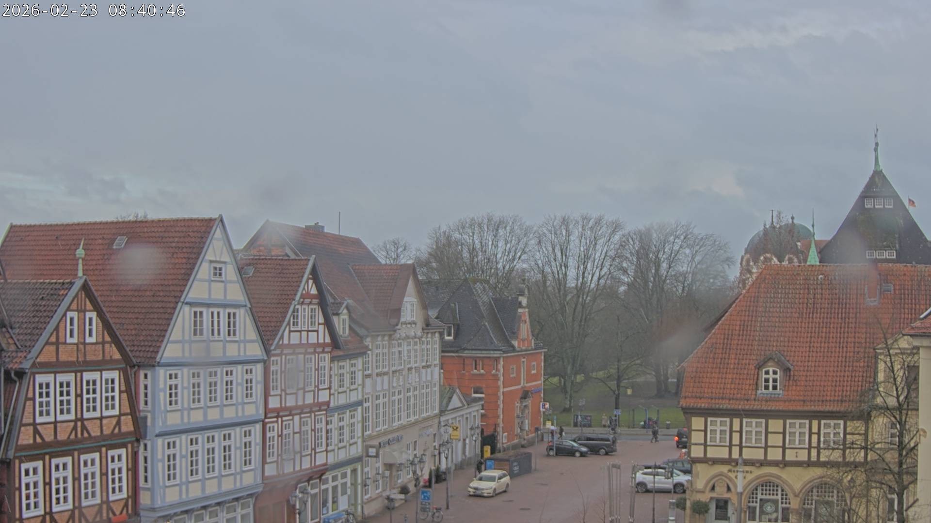 Archiv Foto Webcam Celle: Altes Rathaus und Stechbahn