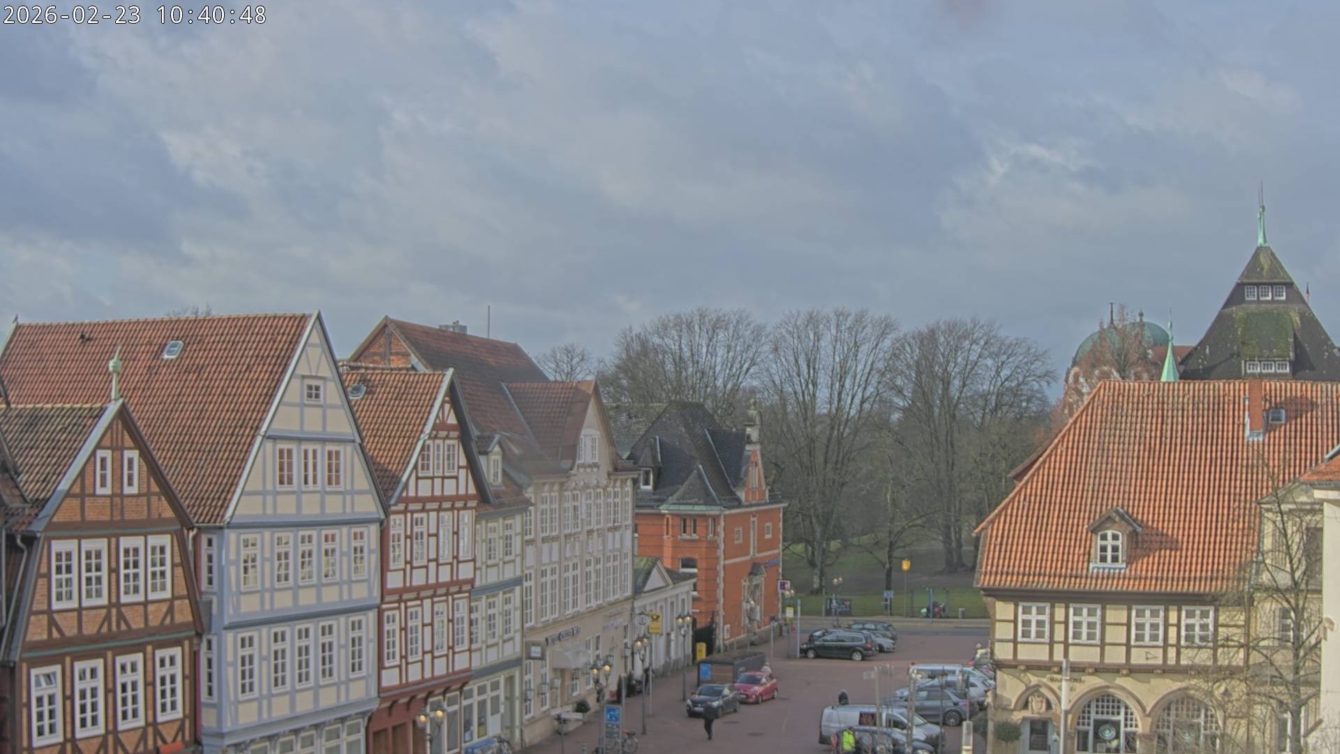 Archiv Foto Webcam Celle: Altes Rathaus und Stechbahn