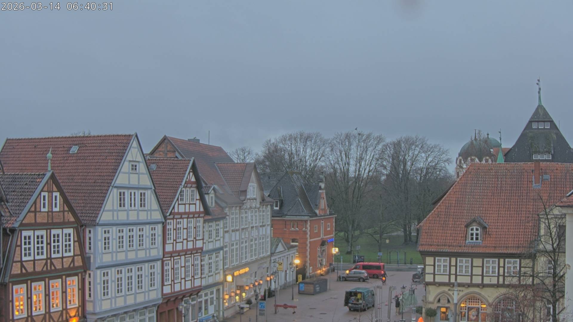 Archiv Foto Webcam Celle: Altes Rathaus und Stechbahn