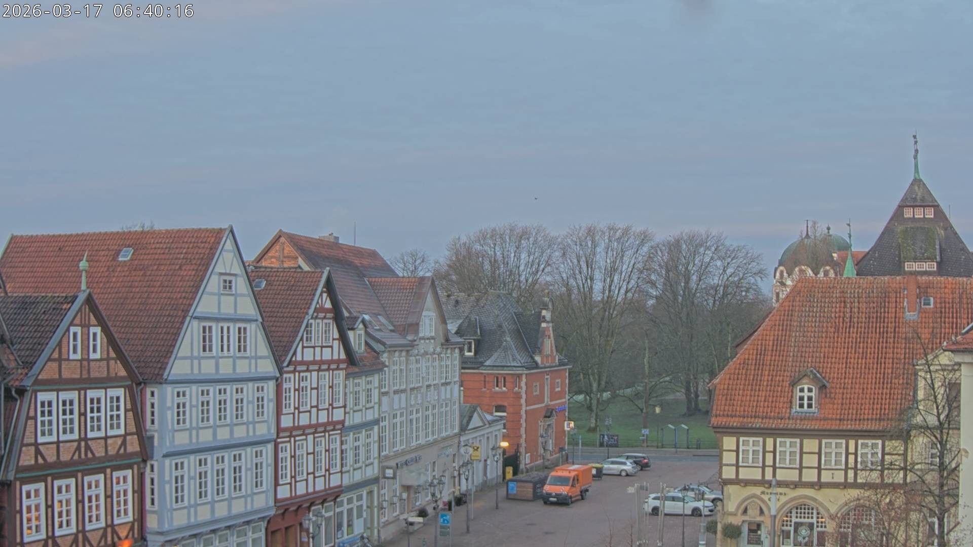 Archiv Foto Webcam Celle: Altes Rathaus und Stechbahn