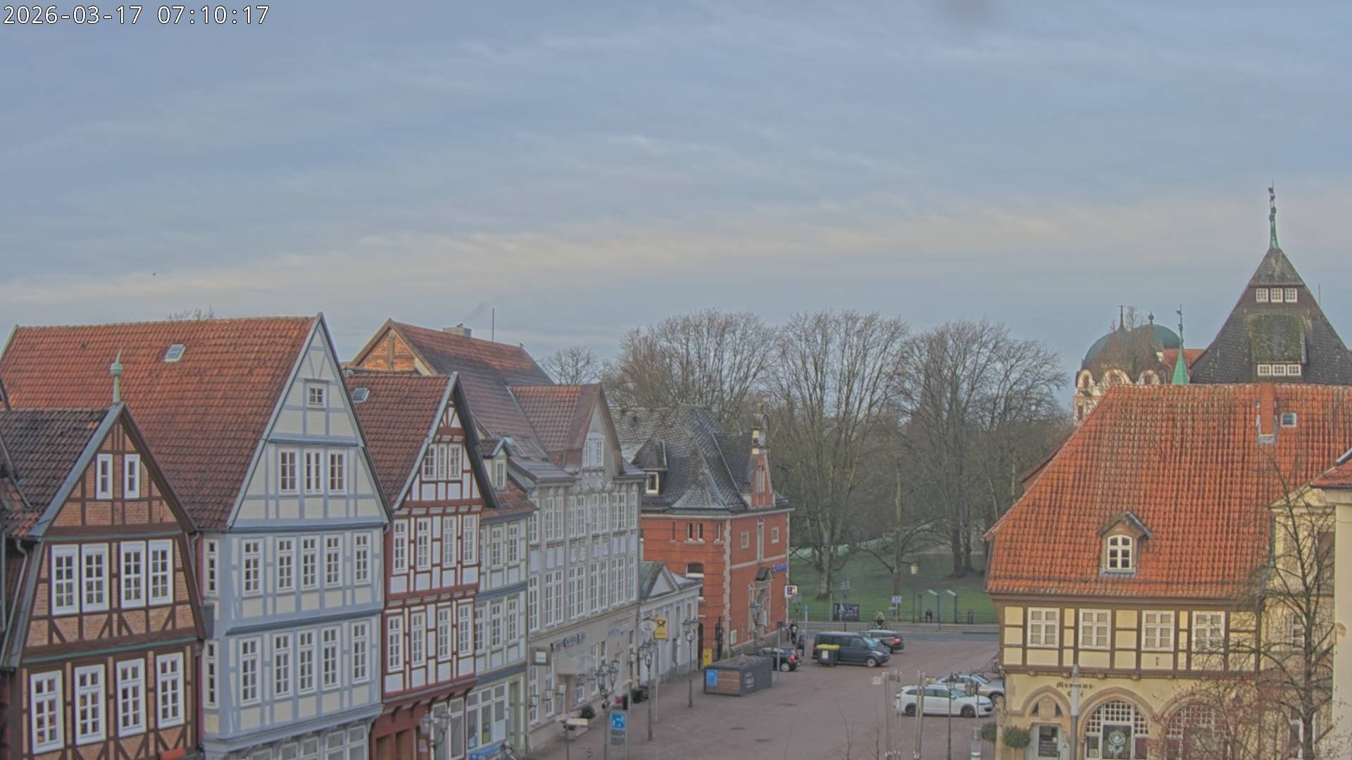 Archiv Foto Webcam Celle: Altes Rathaus und Stechbahn