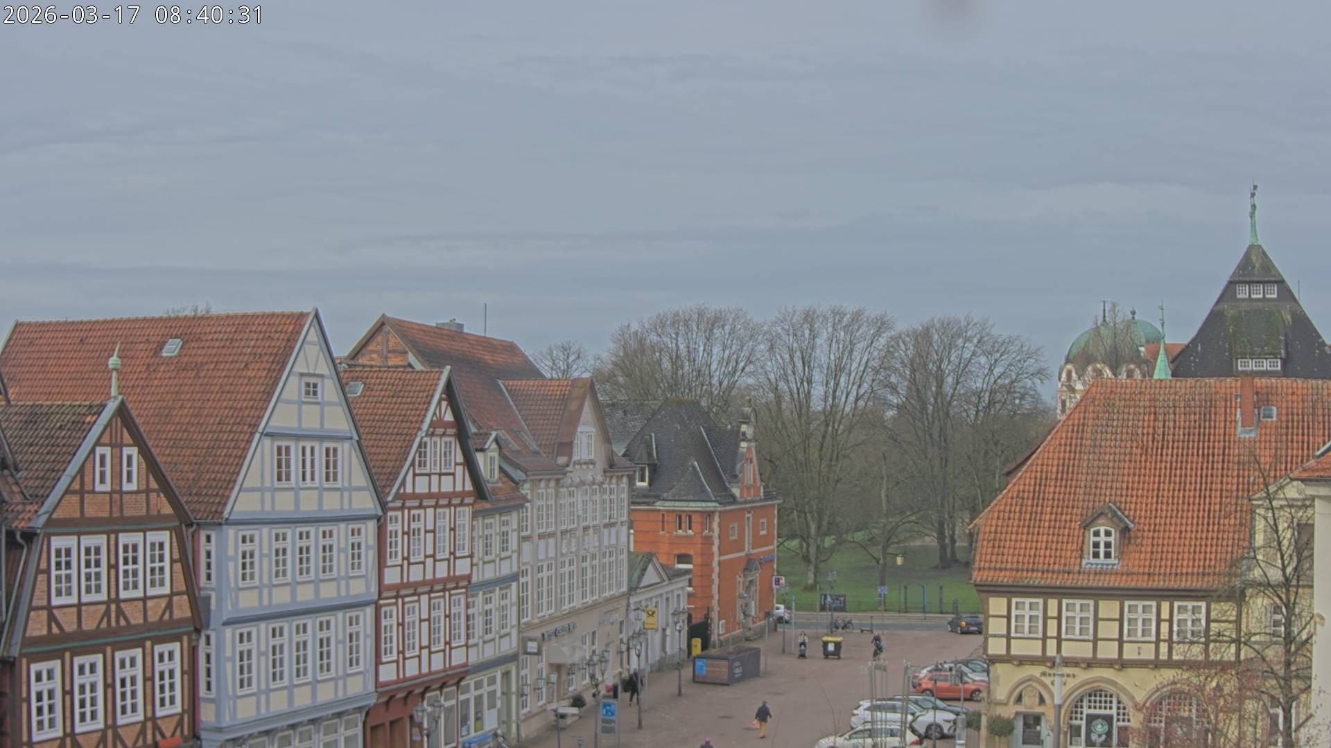 Archiv Foto Webcam Celle: Altes Rathaus und Stechbahn