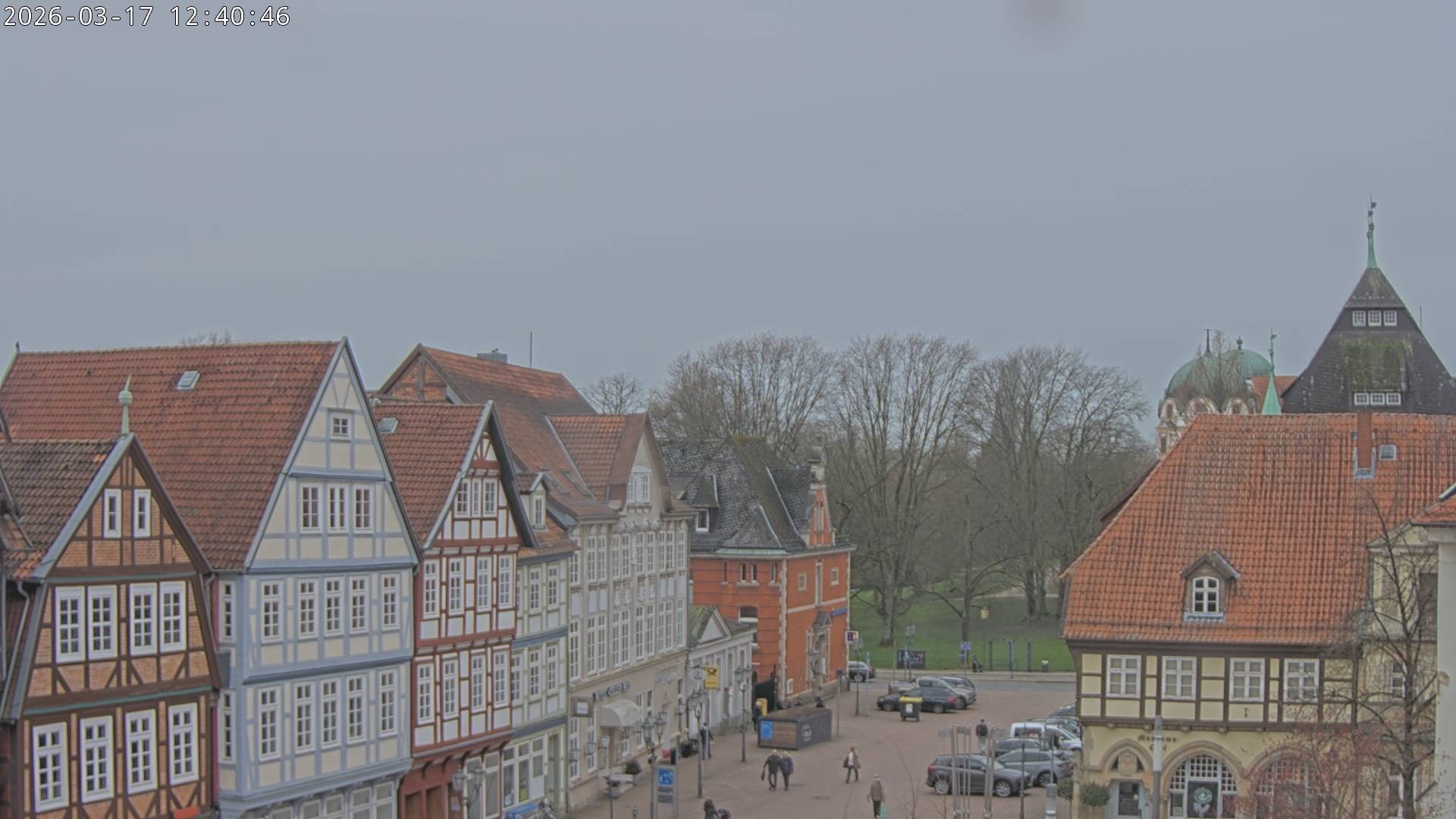 Archiv Foto Webcam Celle: Altes Rathaus und Stechbahn