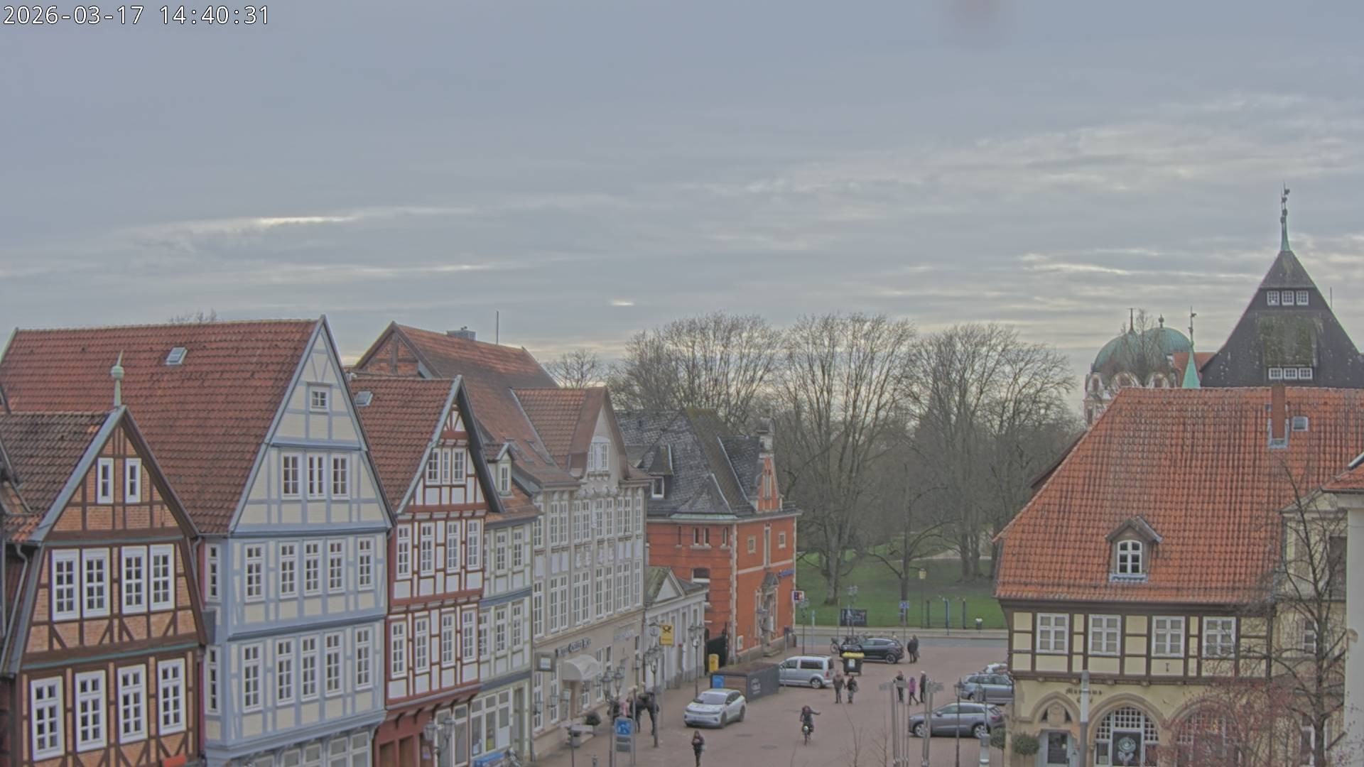 Archiv Foto Webcam Celle: Altes Rathaus und Stechbahn