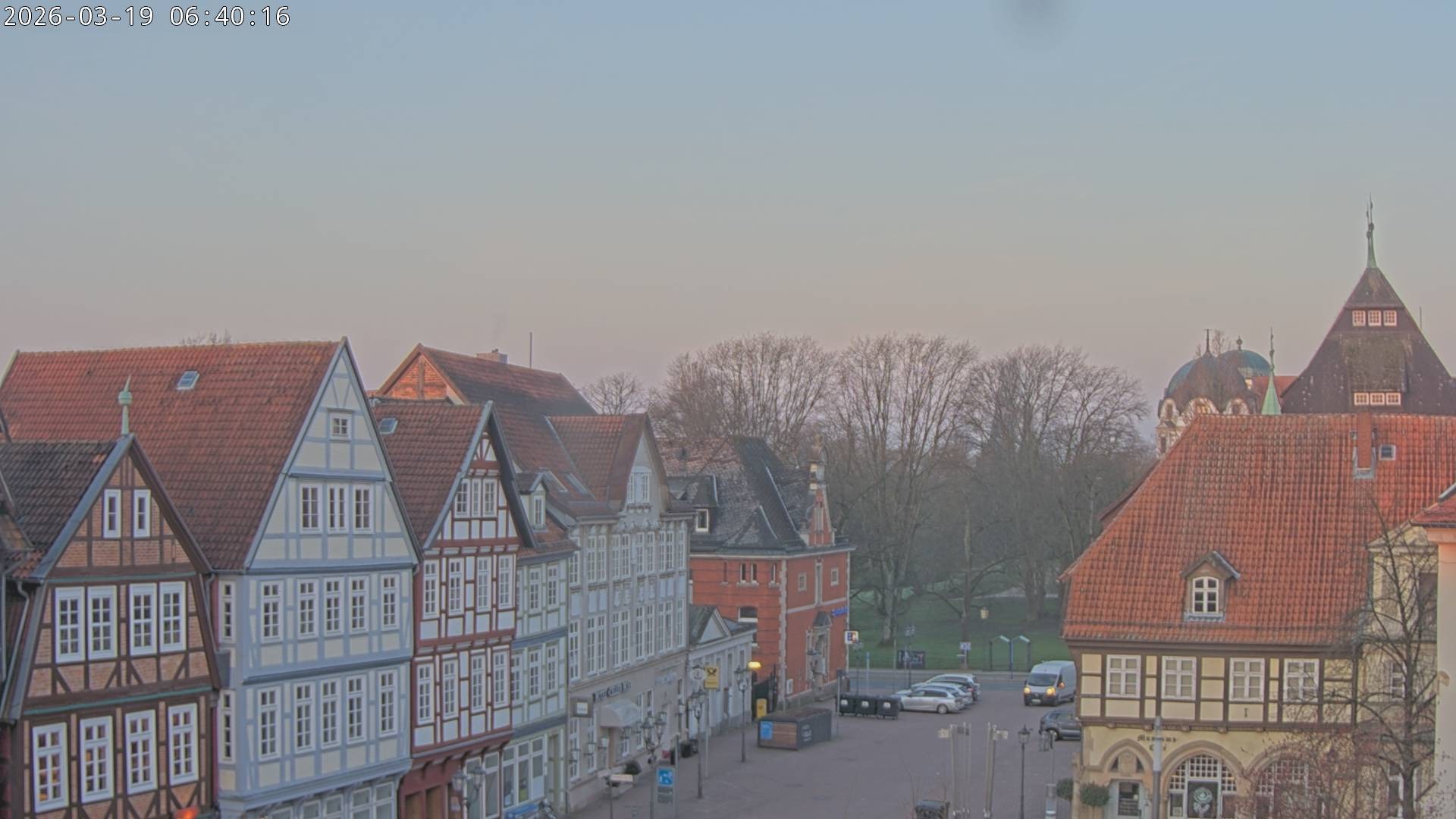 Archiv Foto Webcam Celle: Altes Rathaus und Stechbahn