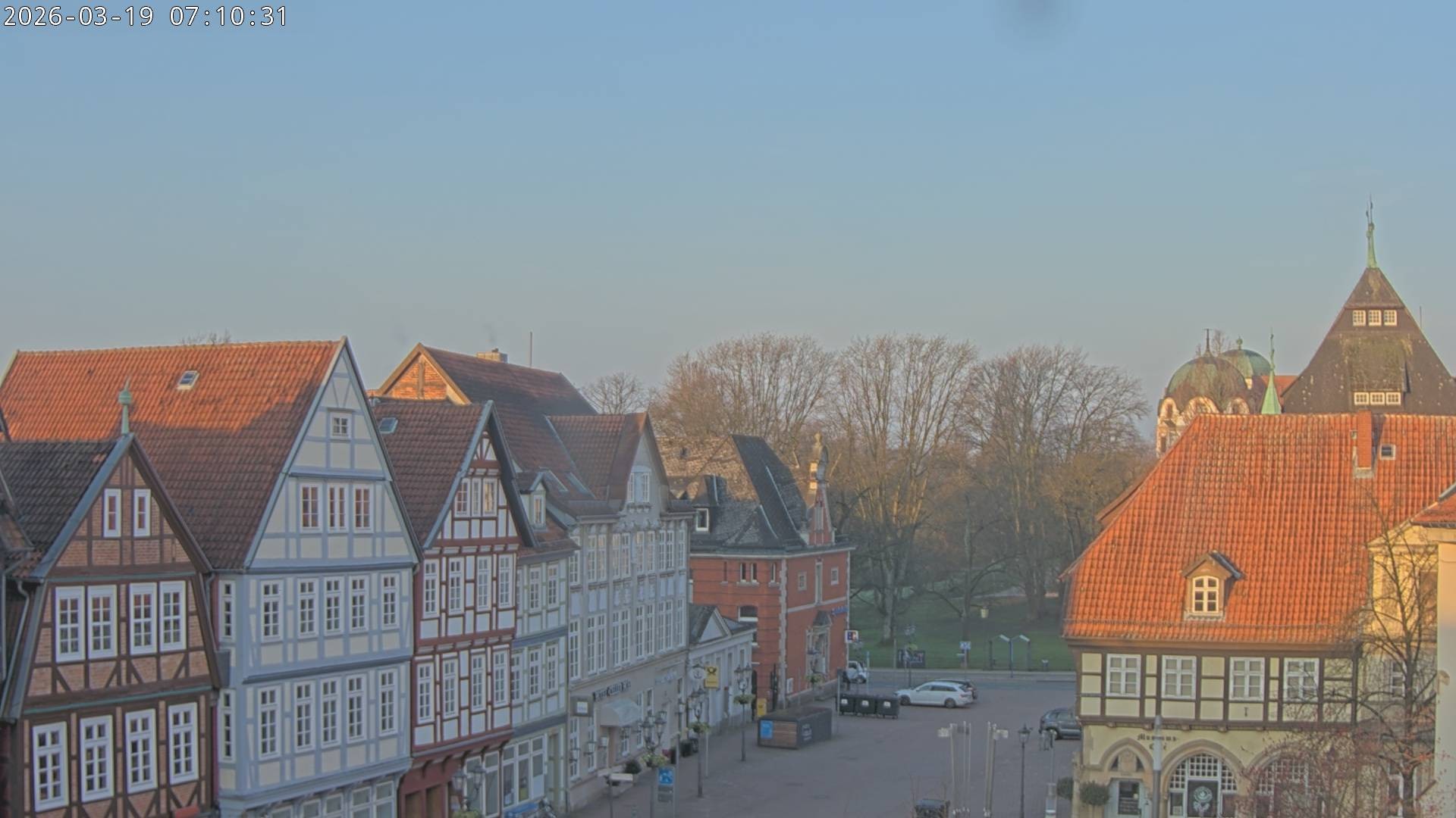 Archiv Foto Webcam Celle: Altes Rathaus und Stechbahn