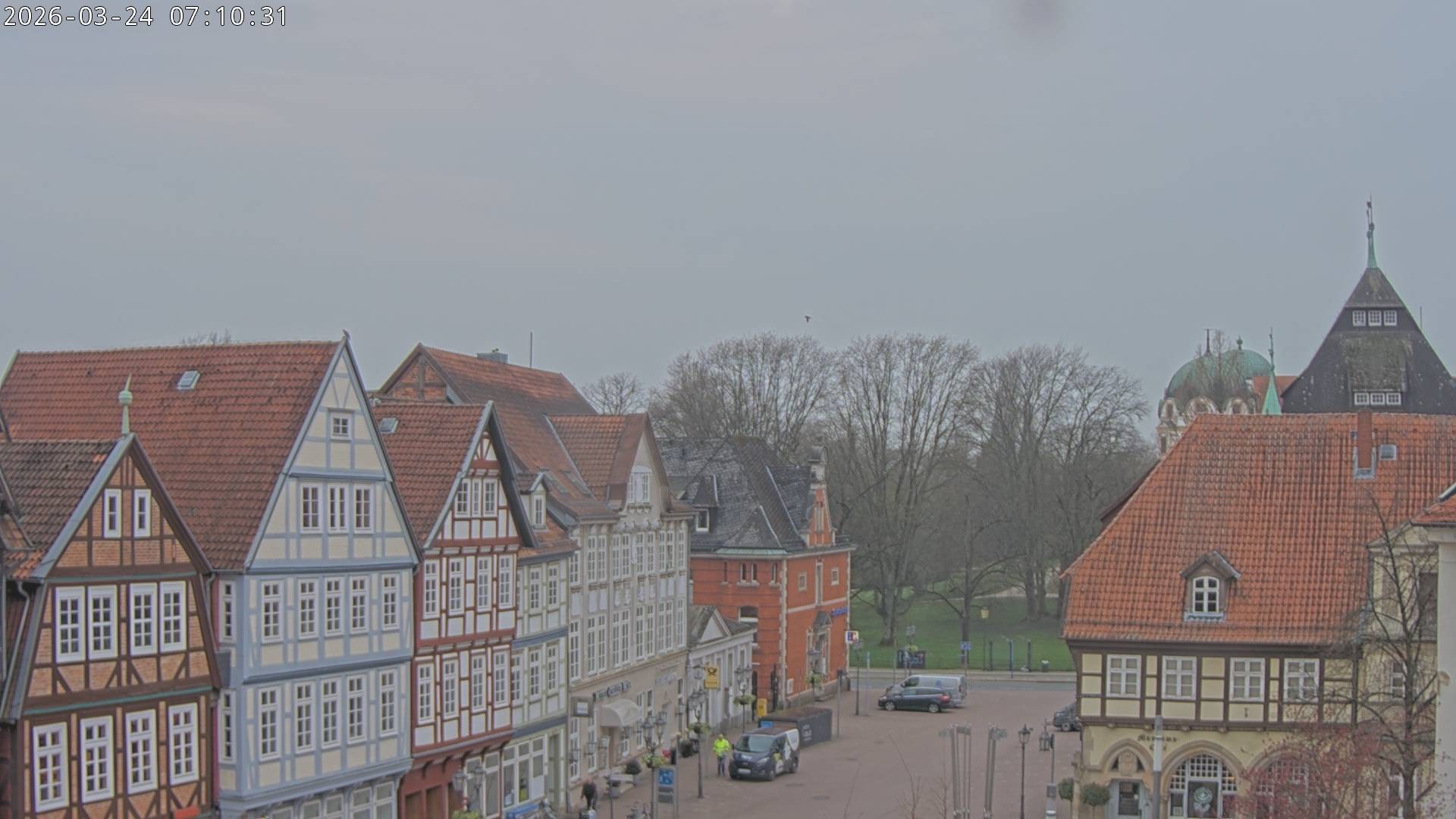 Archiv Foto Webcam Celle: Altes Rathaus und Stechbahn