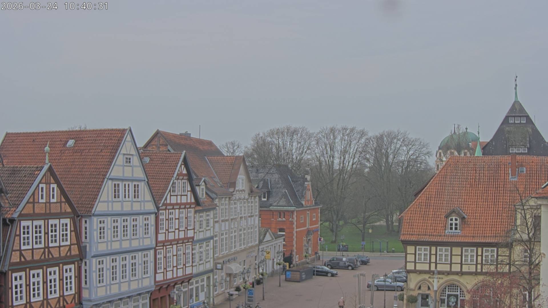 Archiv Foto Webcam Celle: Altes Rathaus und Stechbahn