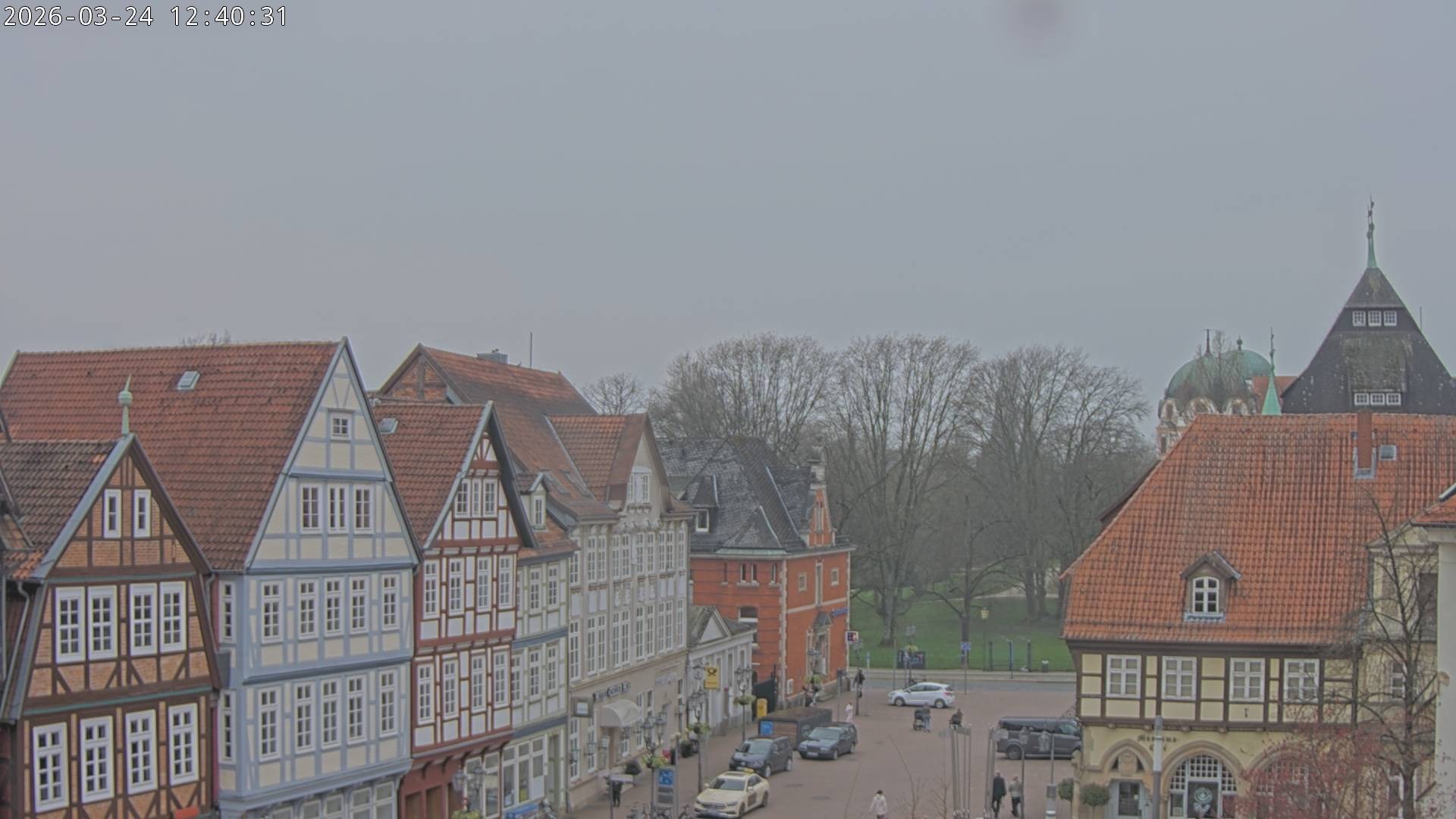 Archiv Foto Webcam Celle: Altes Rathaus und Stechbahn