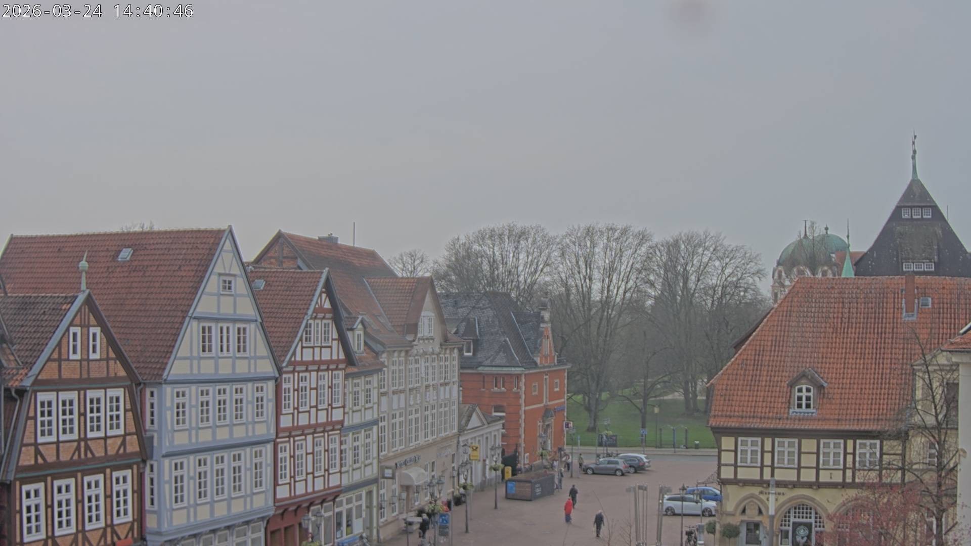 Archiv Foto Webcam Celle: Altes Rathaus und Stechbahn