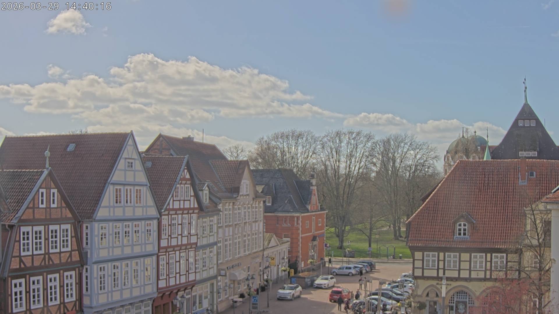Archiv Foto Webcam Celle: Altes Rathaus und Stechbahn
