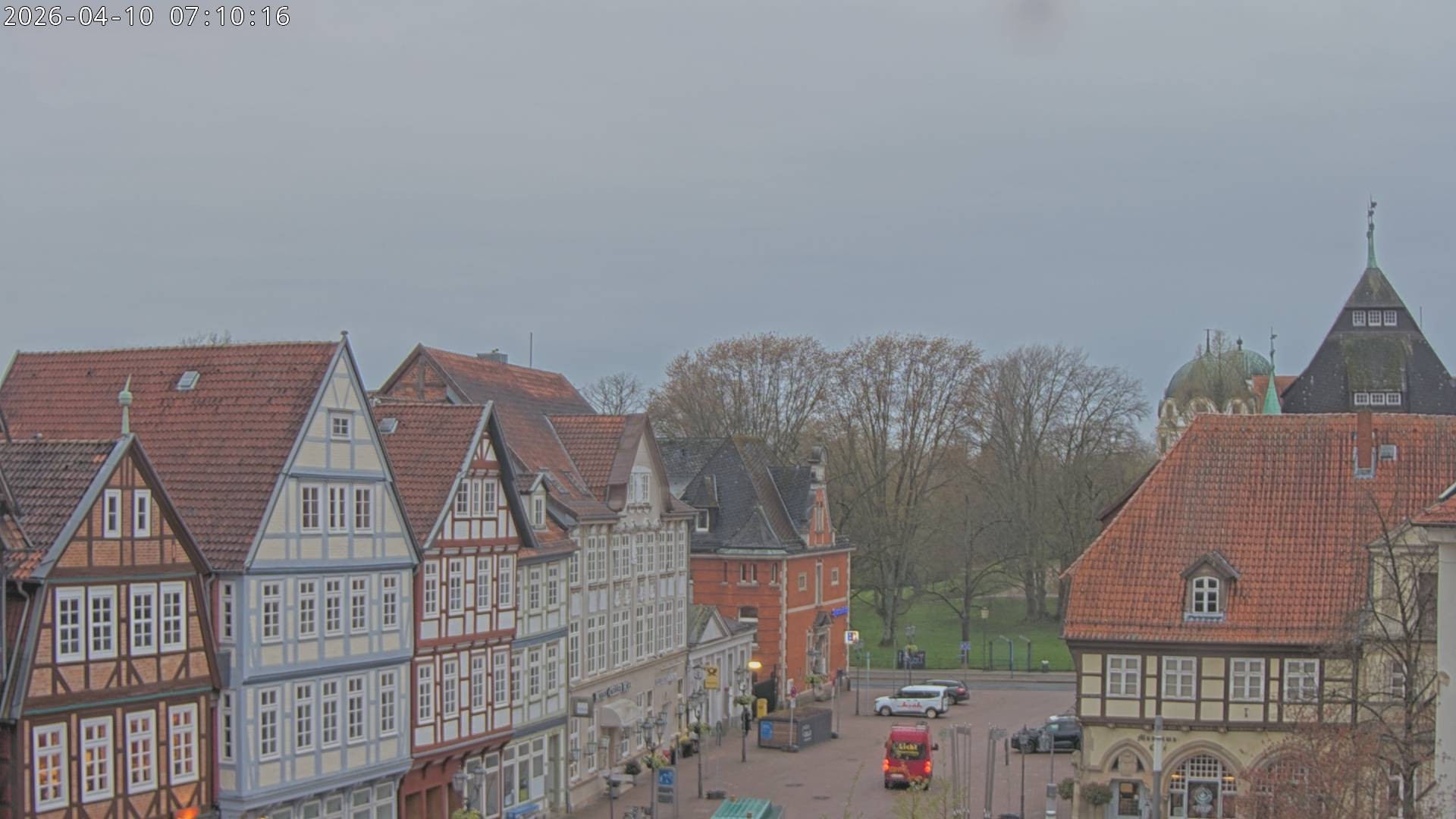 Archiv Foto Webcam Celle: Altes Rathaus und Stechbahn