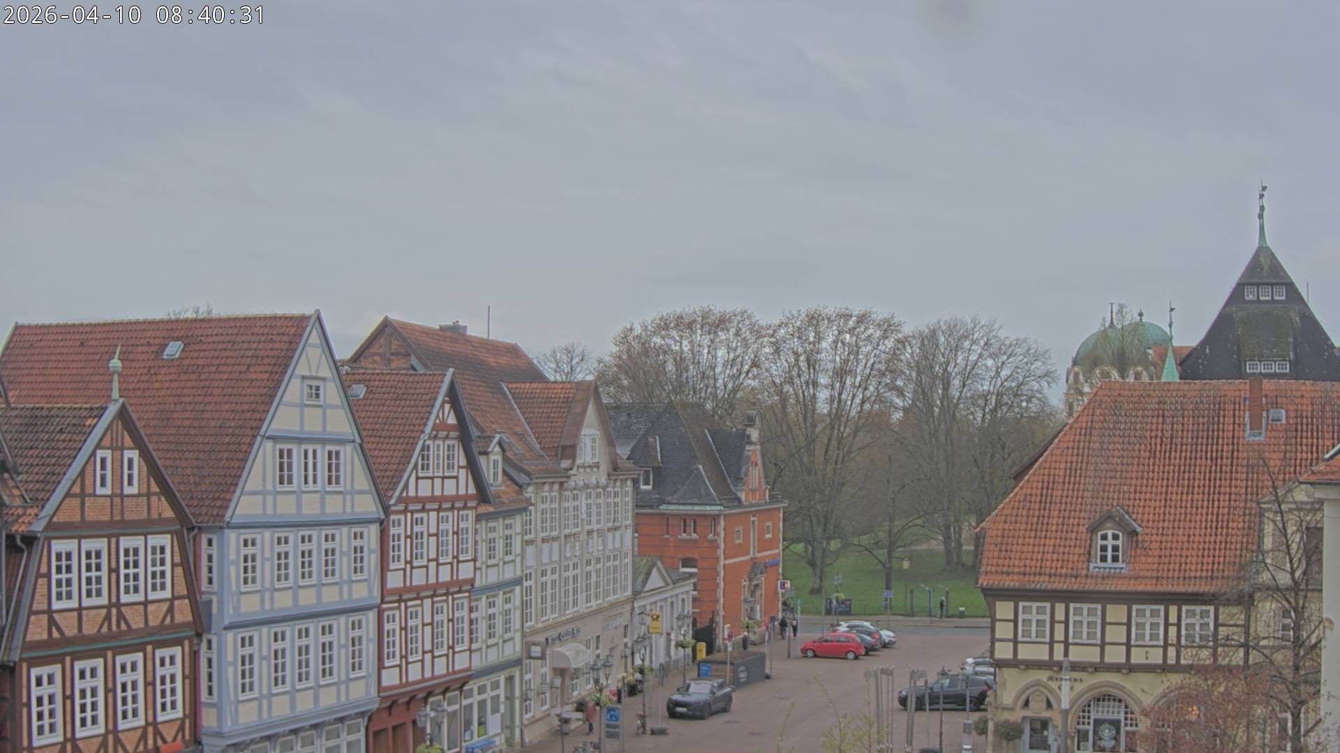 Archiv Foto Webcam Celle: Altes Rathaus und Stechbahn