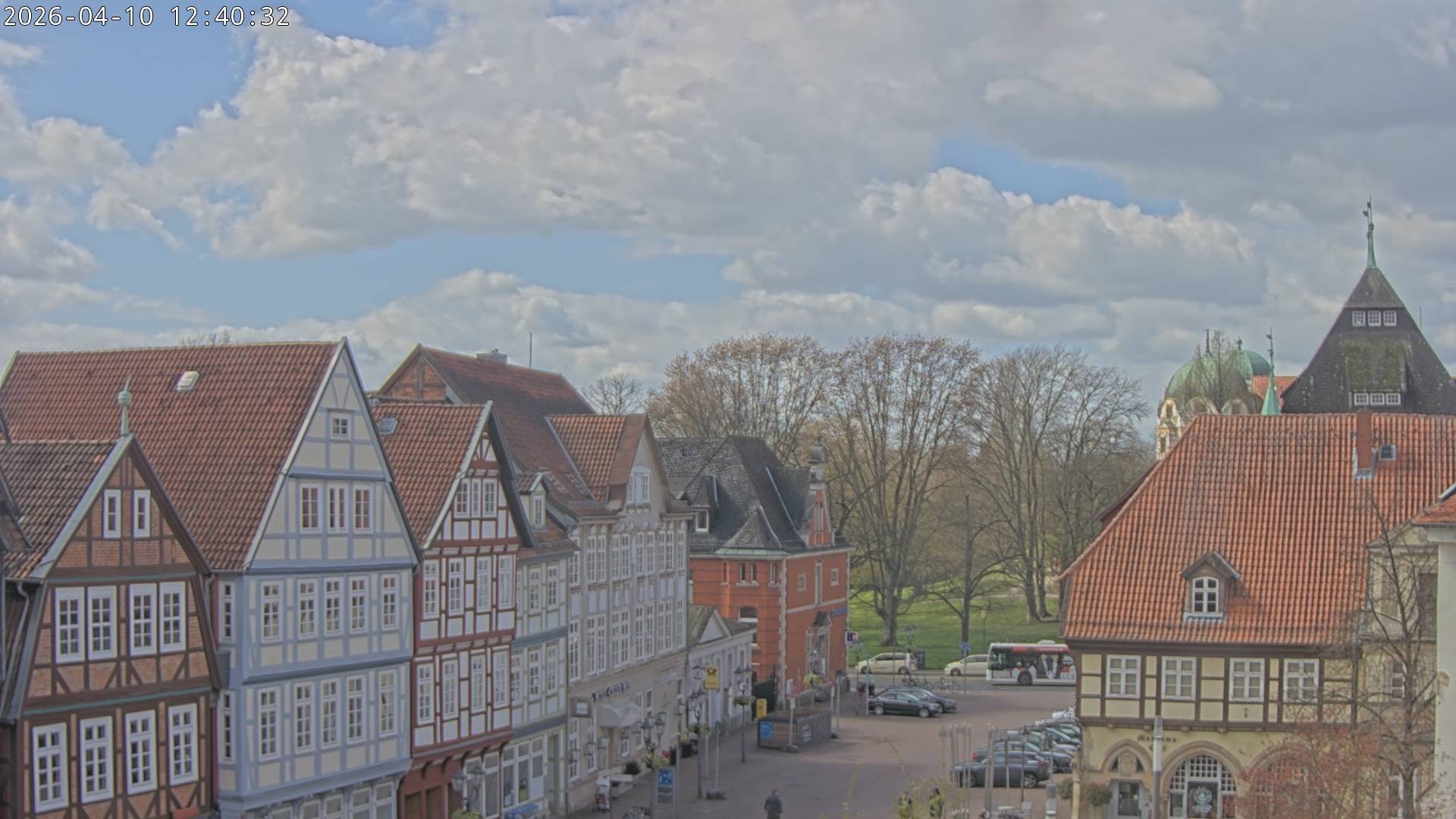 Archiv Foto Webcam Celle: Altes Rathaus und Stechbahn