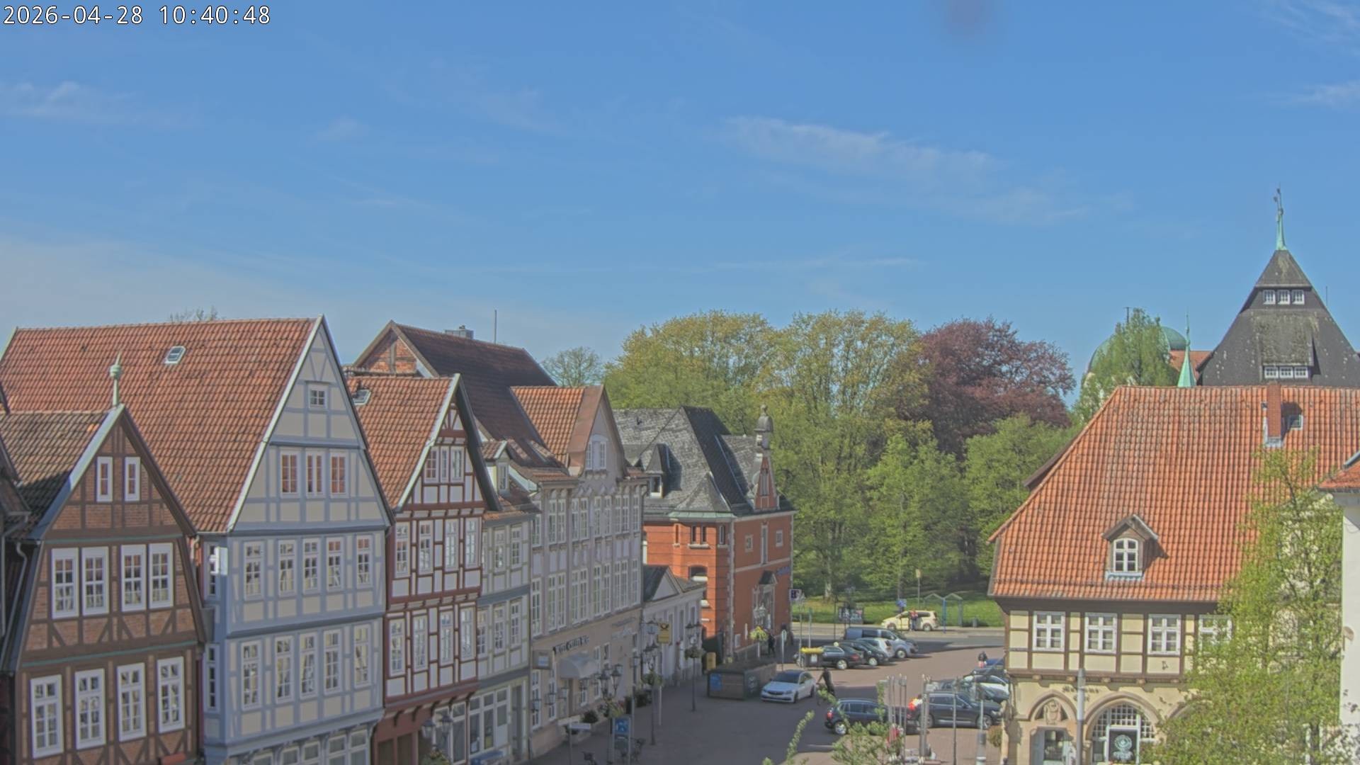Archiv Foto Webcam Celle: Altes Rathaus und Stechbahn