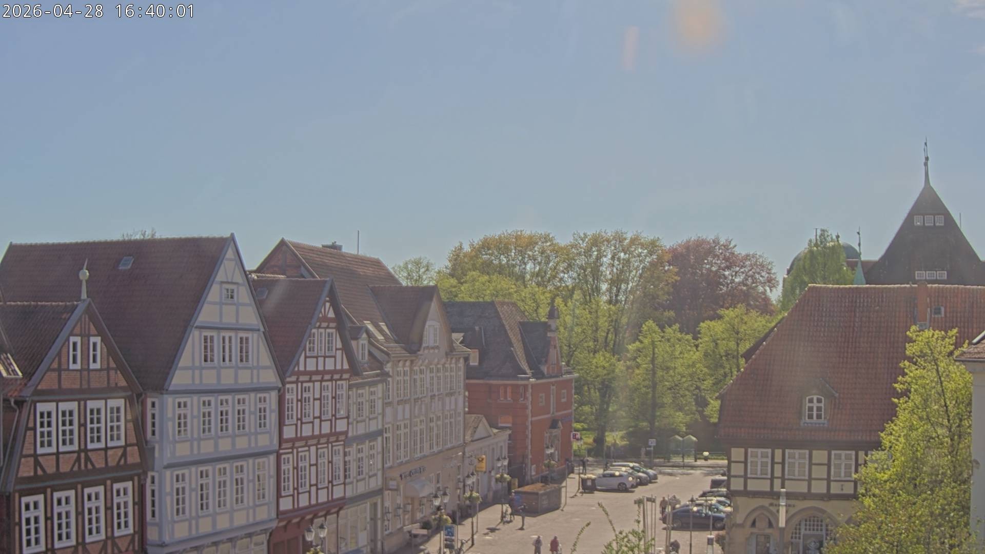 Archiv Foto Webcam Celle: Altes Rathaus und Stechbahn