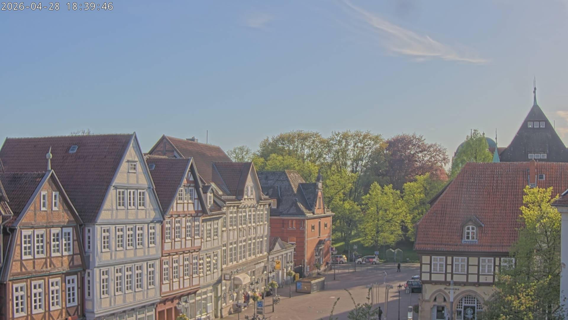 Archiv Foto Webcam Celle: Altes Rathaus und Stechbahn