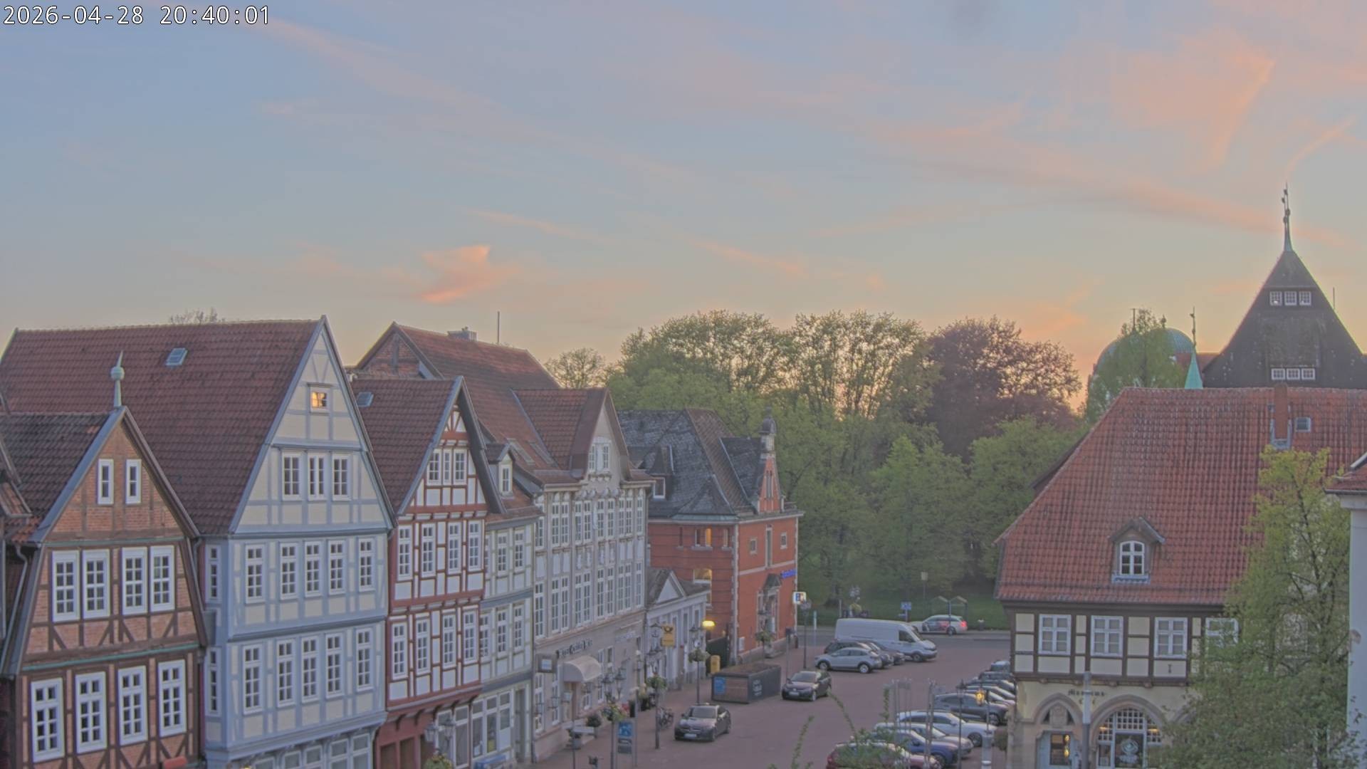 Archiv Foto Webcam Celle: Altes Rathaus und Stechbahn