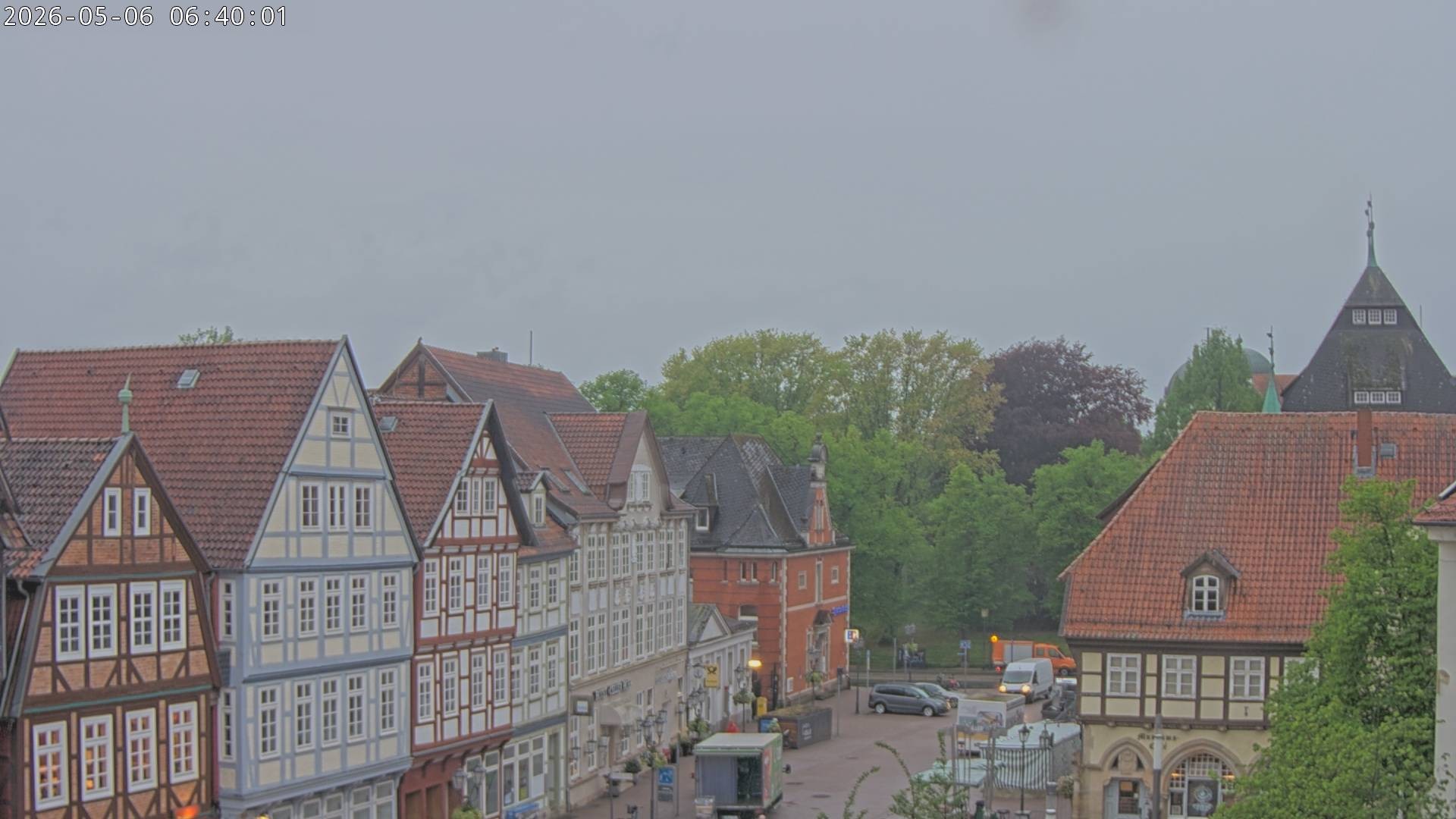Archiv Foto Webcam Celle: Altes Rathaus und Stechbahn