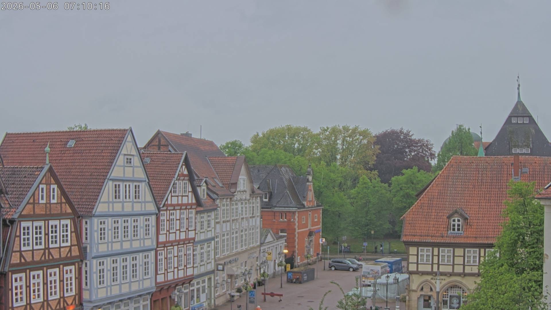 Archiv Foto Webcam Celle: Altes Rathaus und Stechbahn