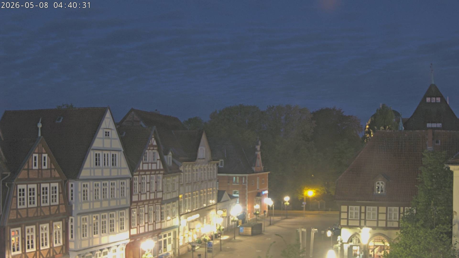 Archiv Foto Webcam Celle: Altes Rathaus und Stechbahn
