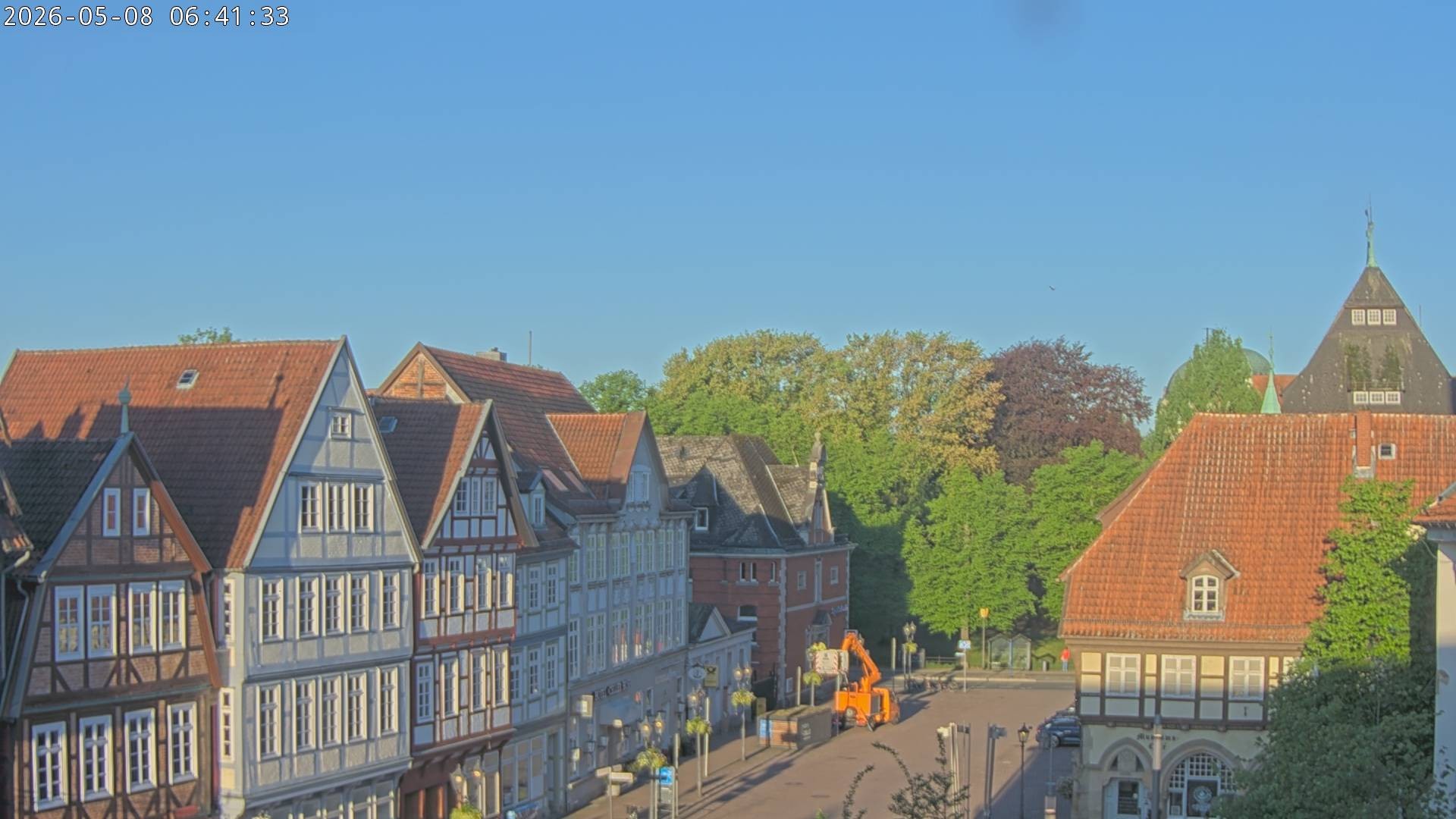 Archiv Foto Webcam Celle: Altes Rathaus und Stechbahn
