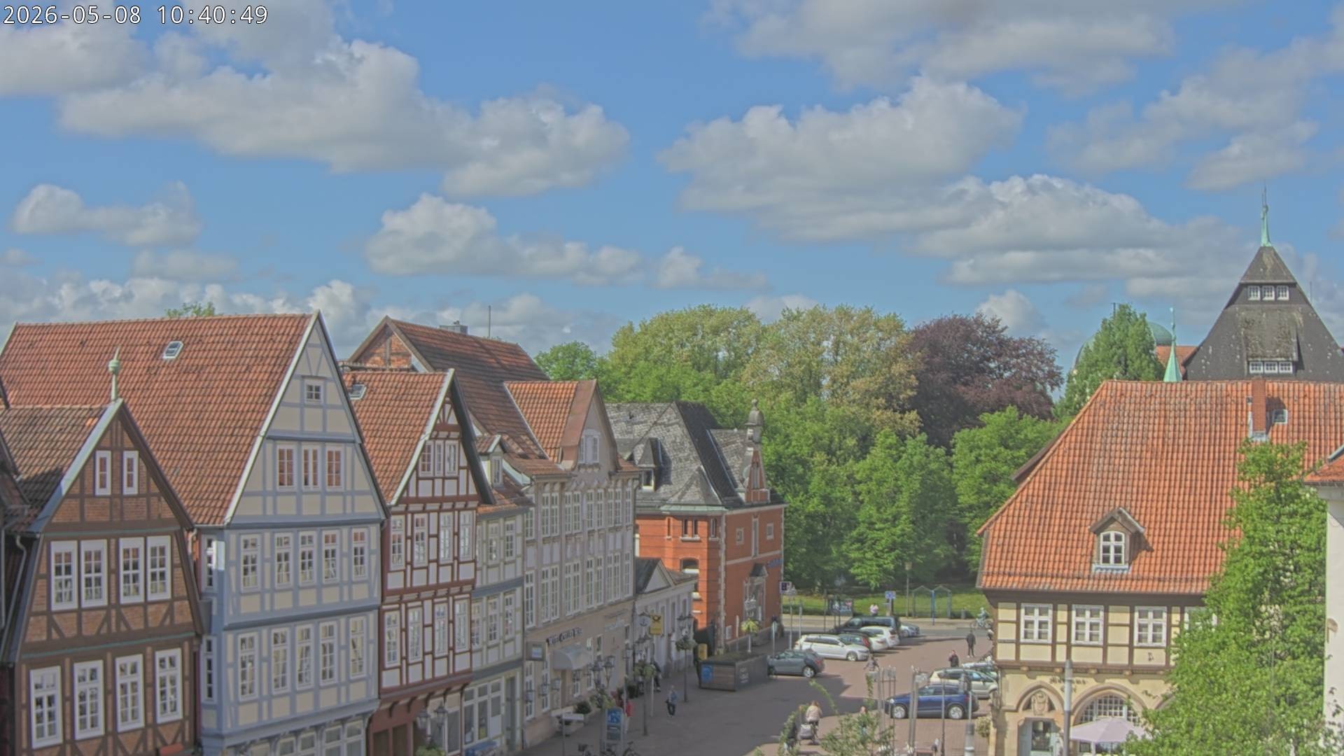 Archiv Foto Webcam Celle: Altes Rathaus und Stechbahn
