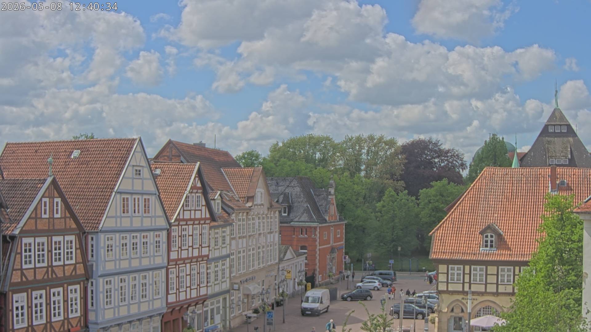 Archiv Foto Webcam Celle: Altes Rathaus und Stechbahn